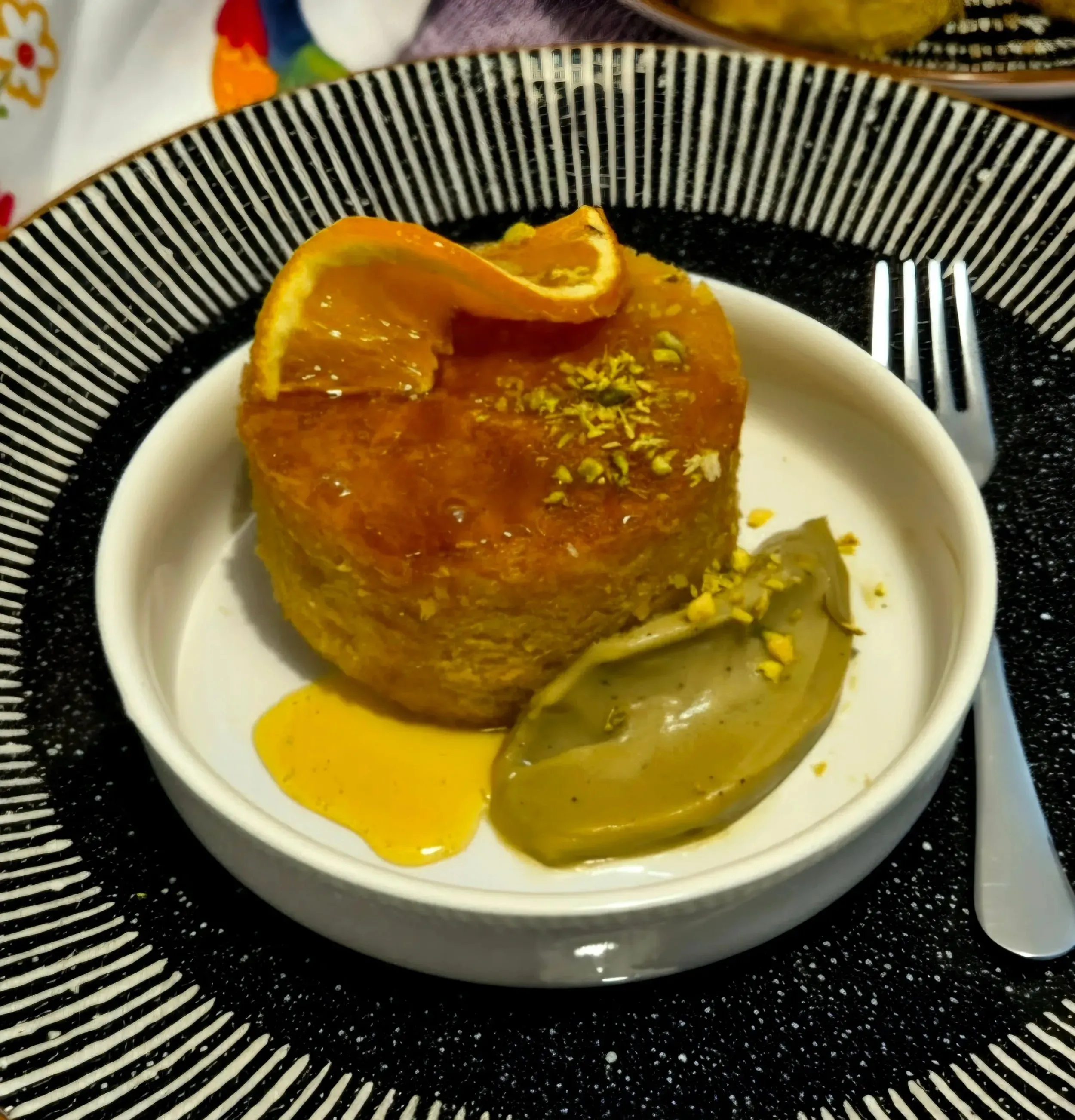 narancsos portokalopita pisztáciakrémmel