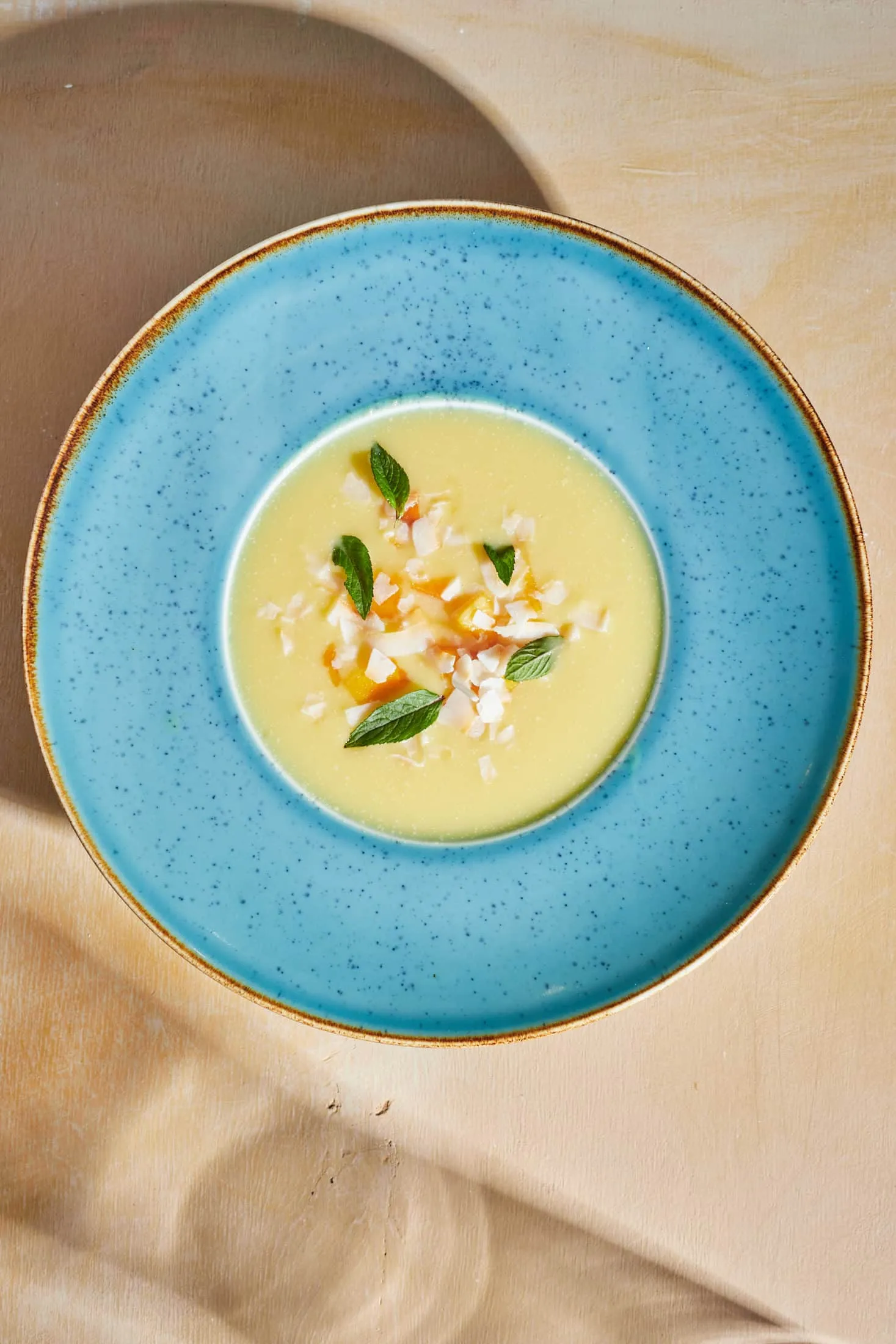 15 perces őszibarackkrémleves