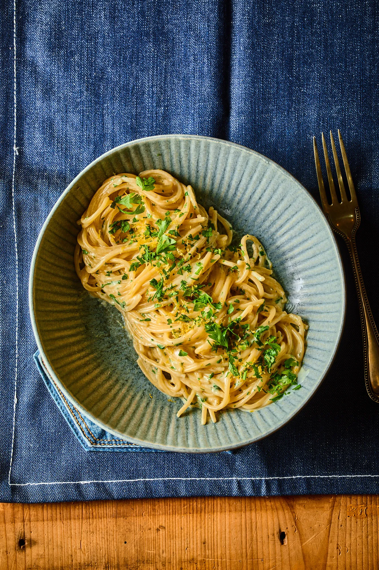 15 perces krémes spagetti