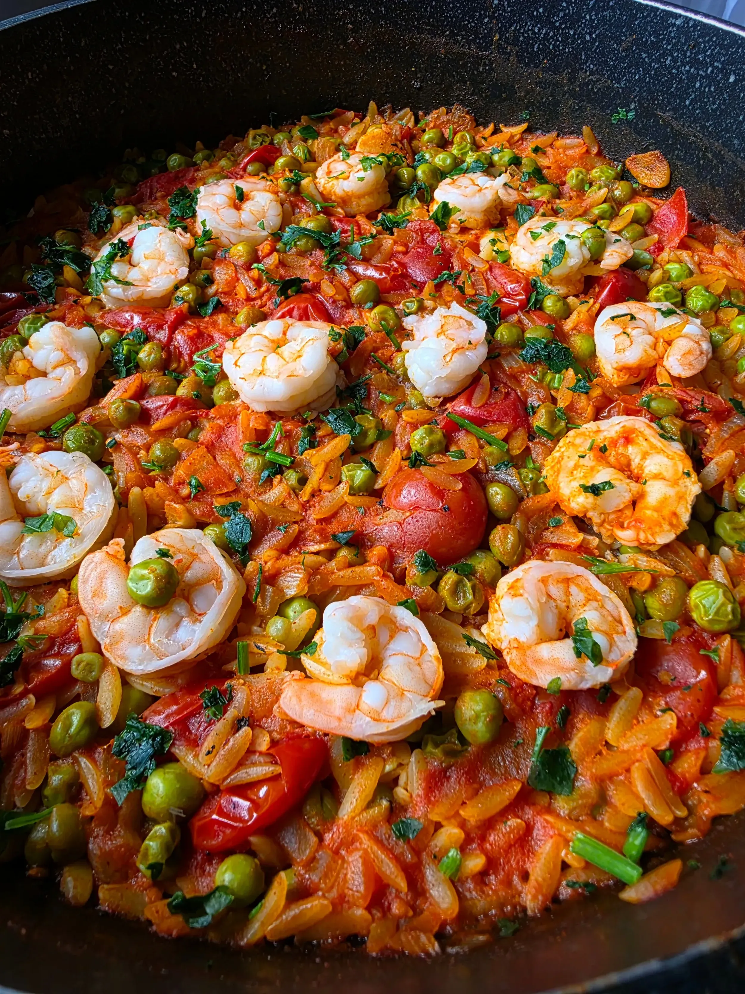 hamis paella garnélával