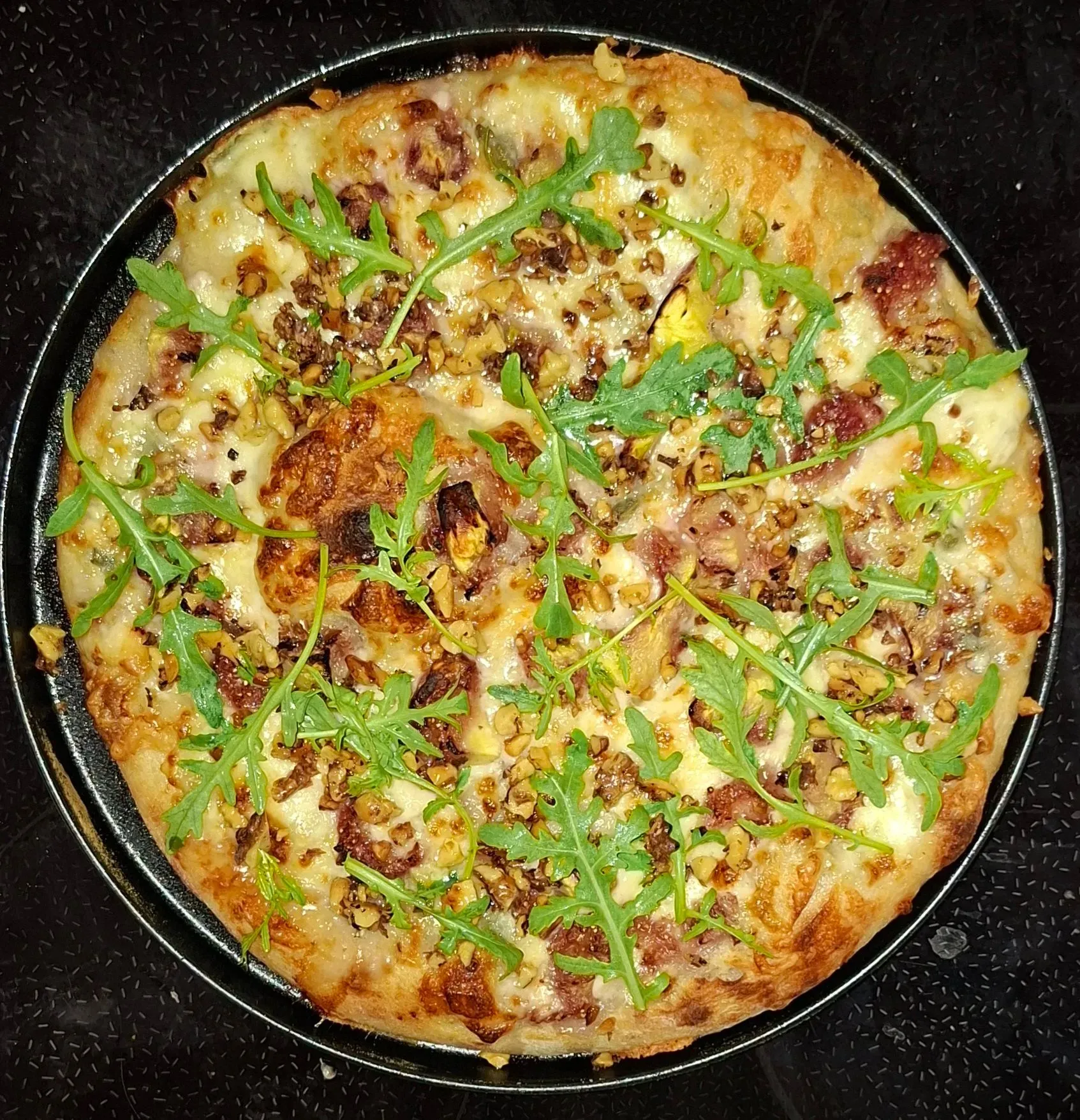 fügés-gorgonzolás pizza