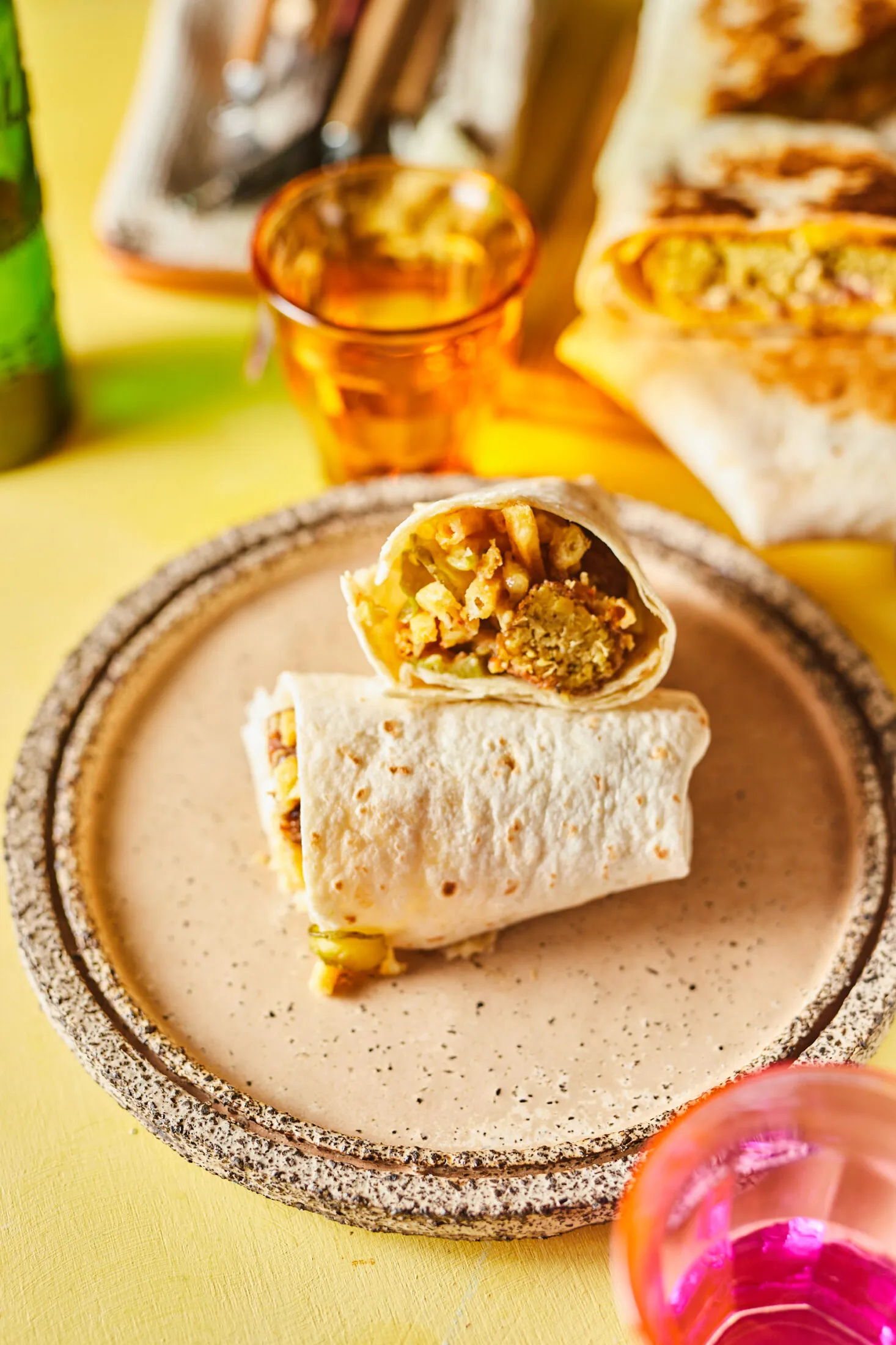 Falafeles vegán shawarma