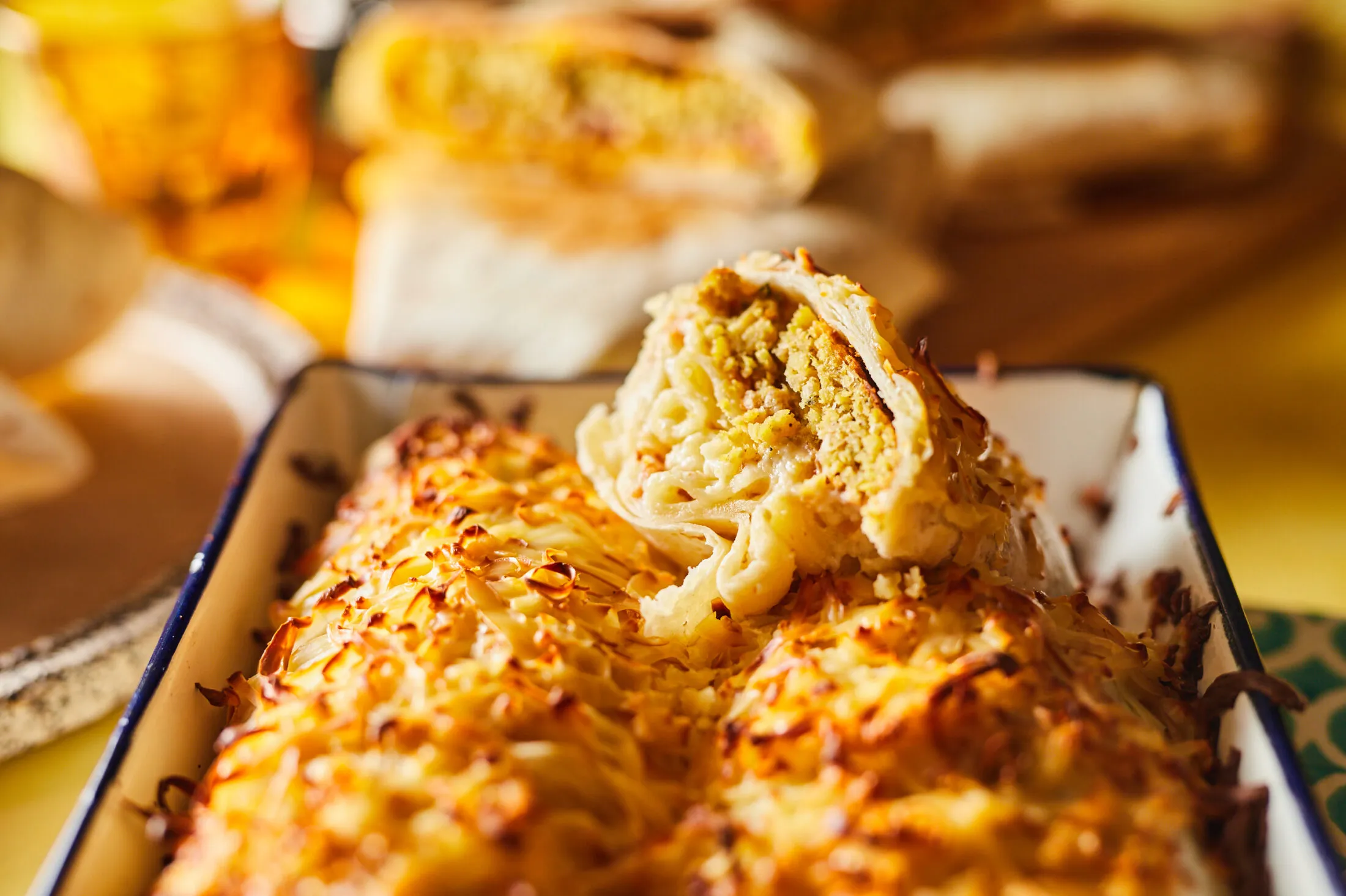 Baconös mac and cheese wrap falafellel