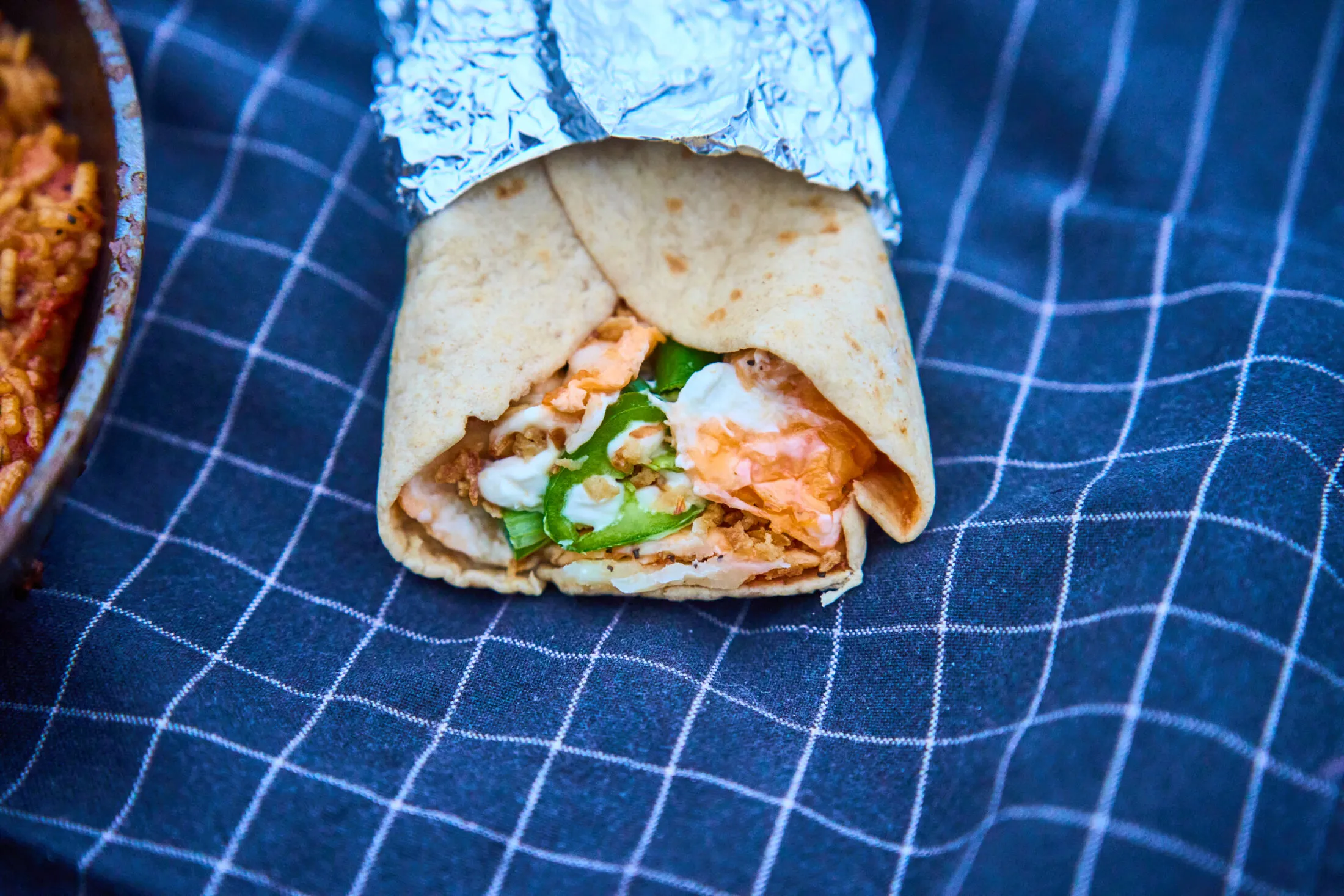 Erdei szalonnás-tojásos-újhagymás wrap