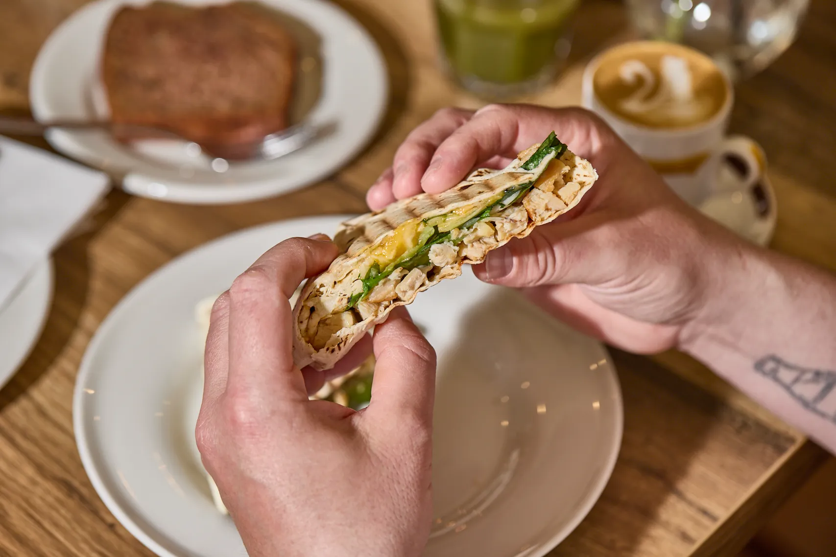 Szaftos csirkés wrap