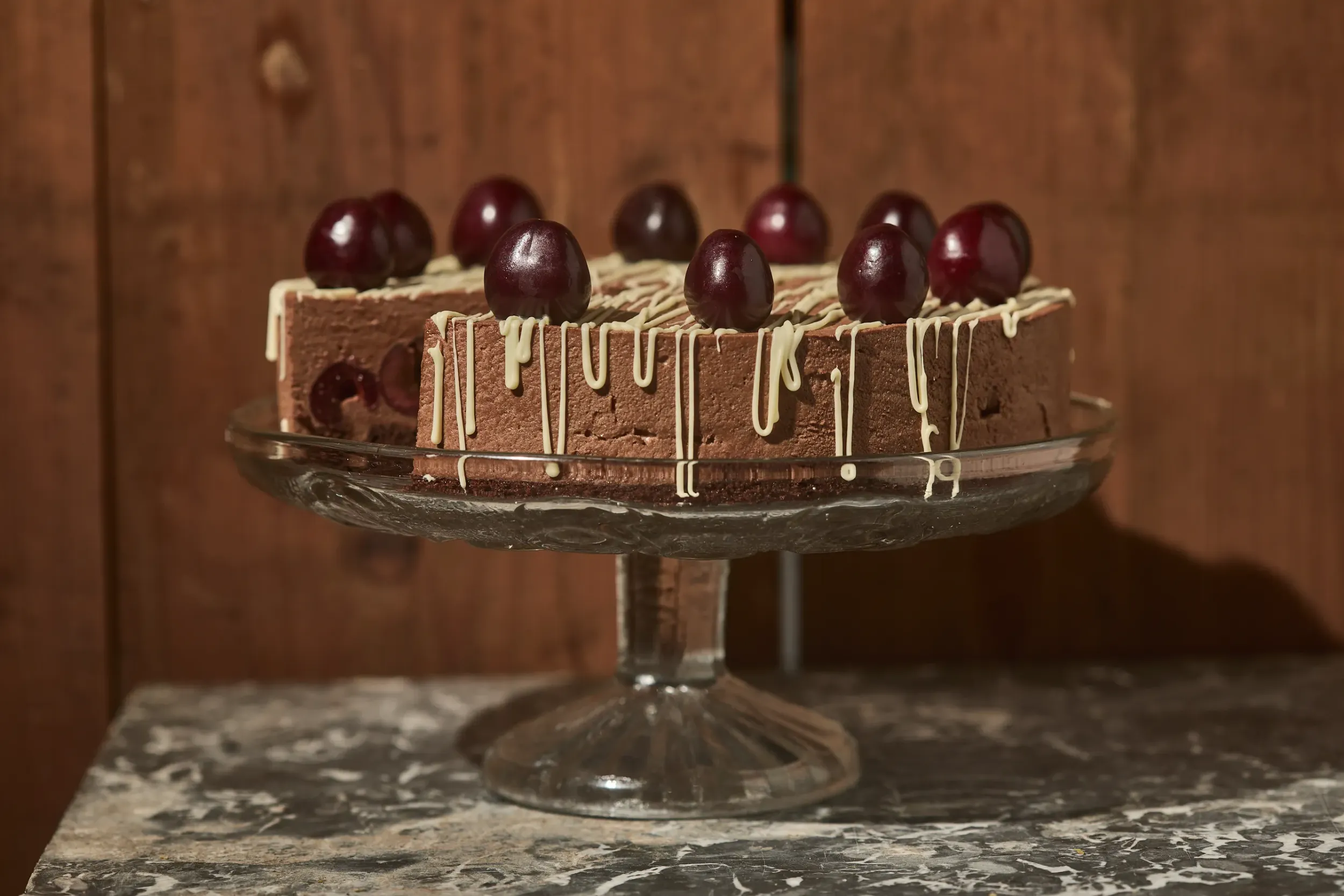 Csokis cseresznyés torta