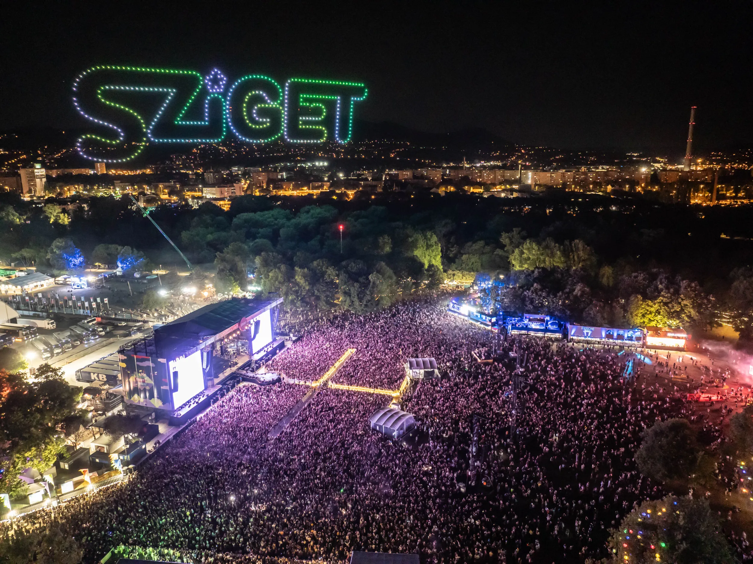 A Sziget Fesztivál nagyszínpada
