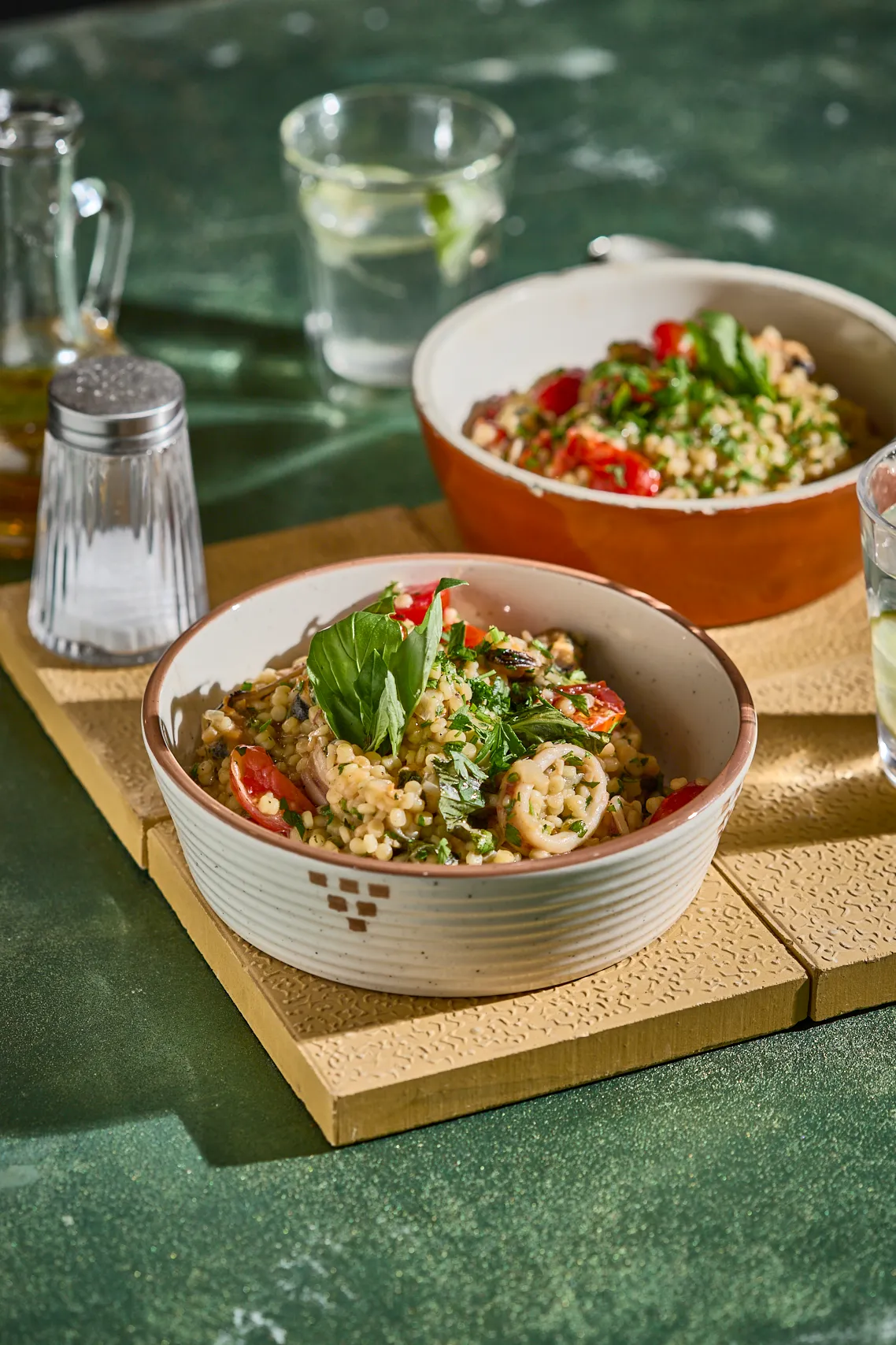 Fregola-szardíniai-tarhonyarizottó-tenger-gyümölcseivel