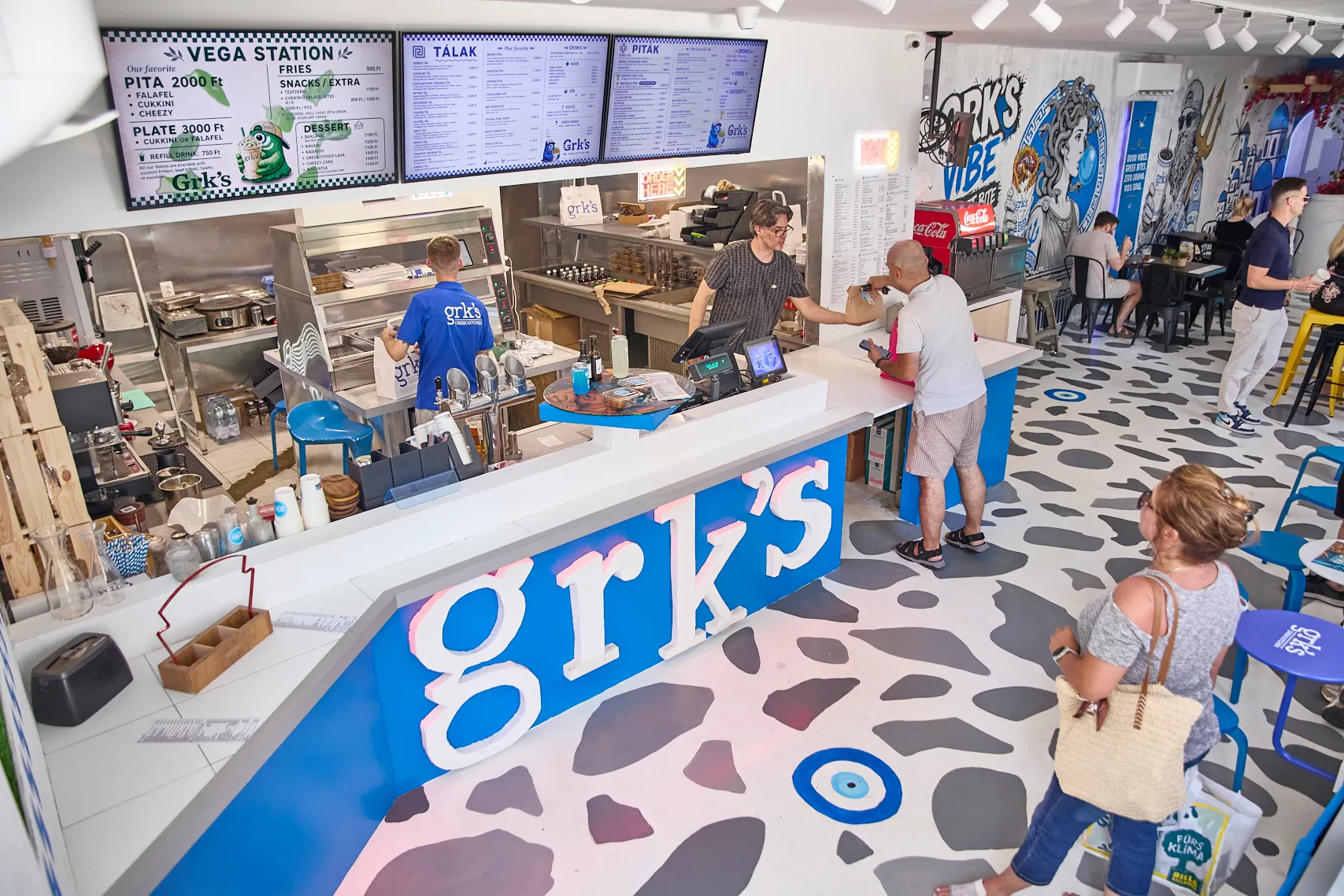 A GRK's Greek Kitchen új belső tere