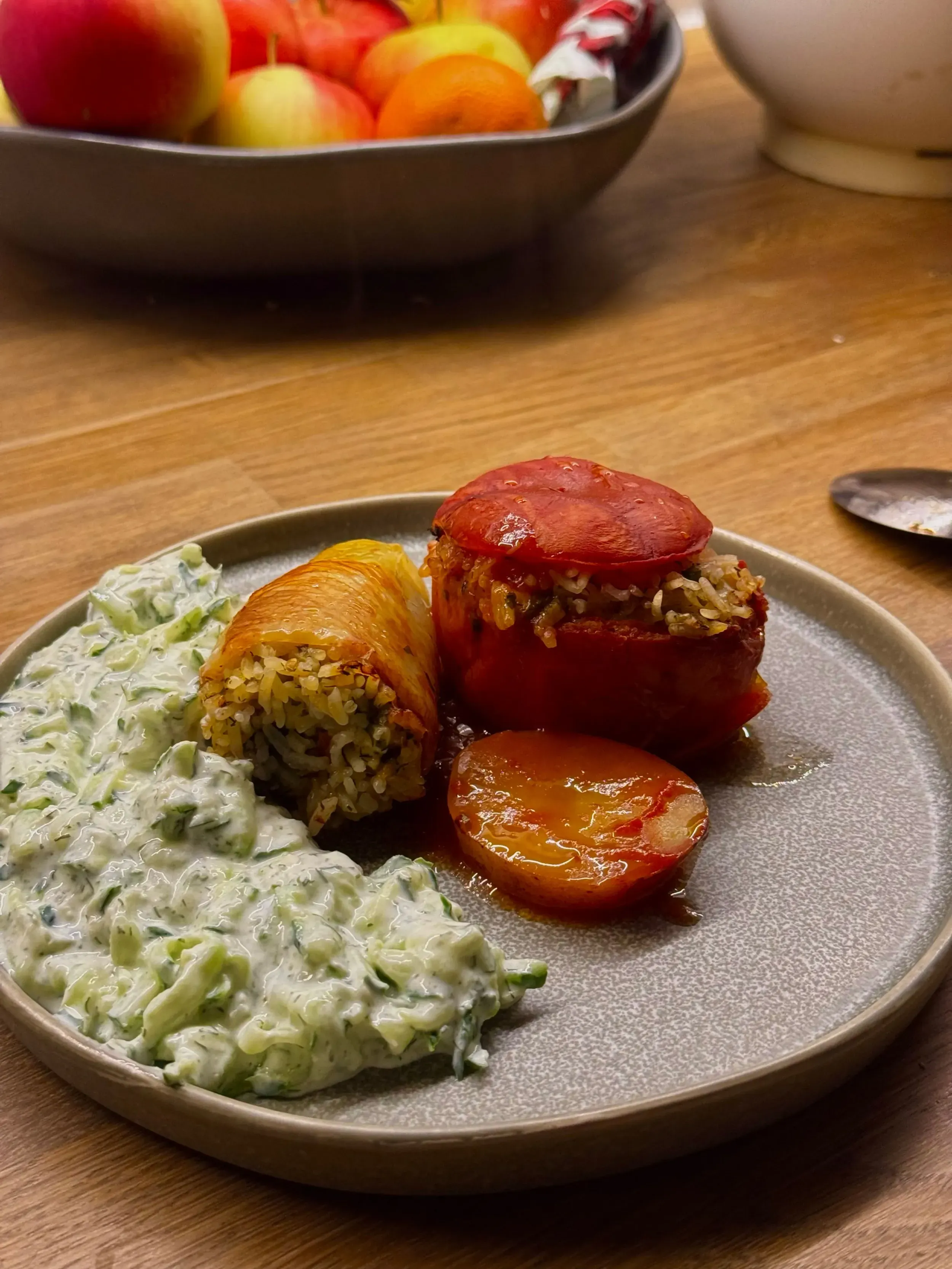 görög gemista, avagy rizzsel töltött mediterrán zöldségek