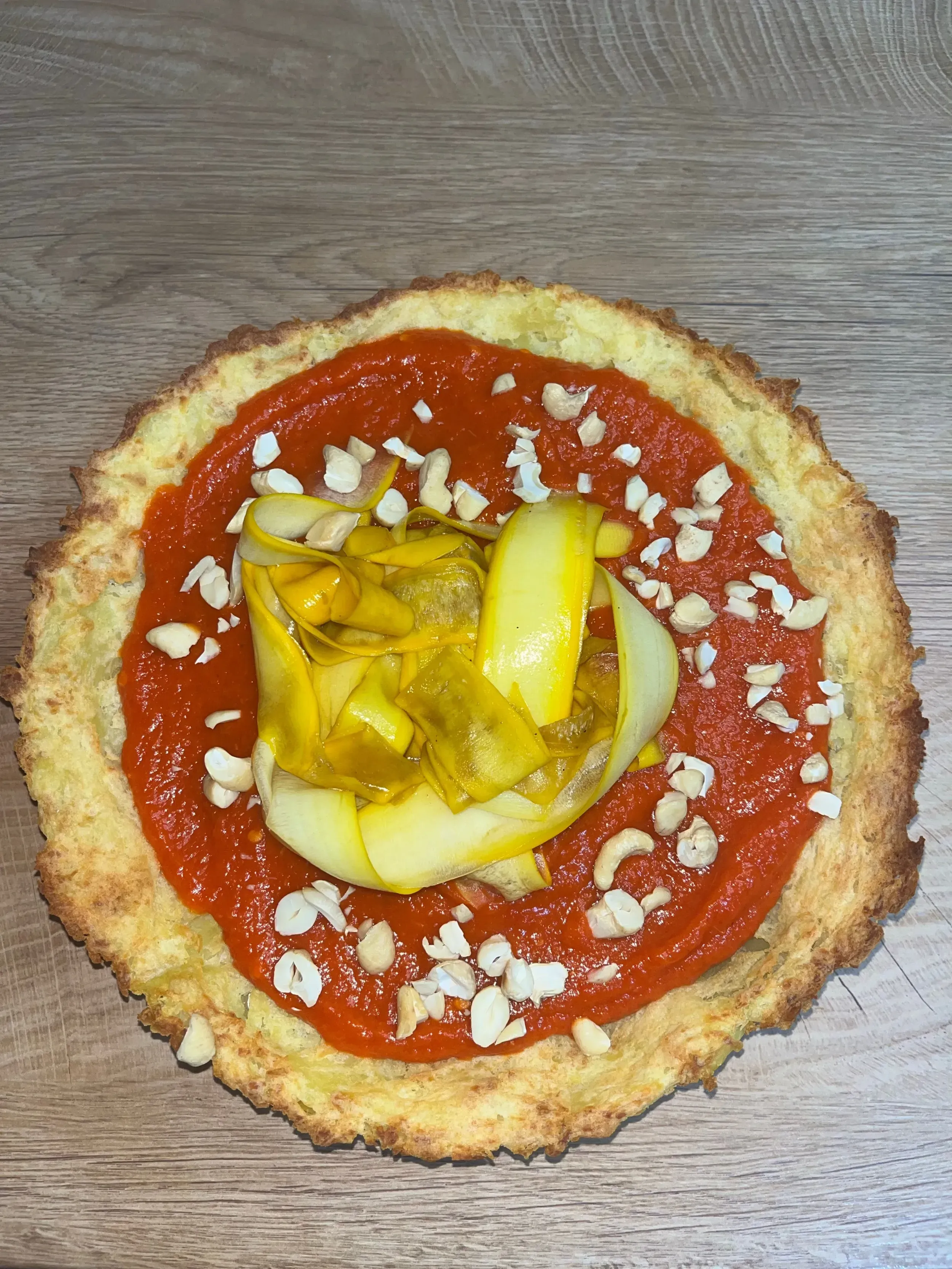 kápiakrémes krumplis pite savanyított cukkinivel