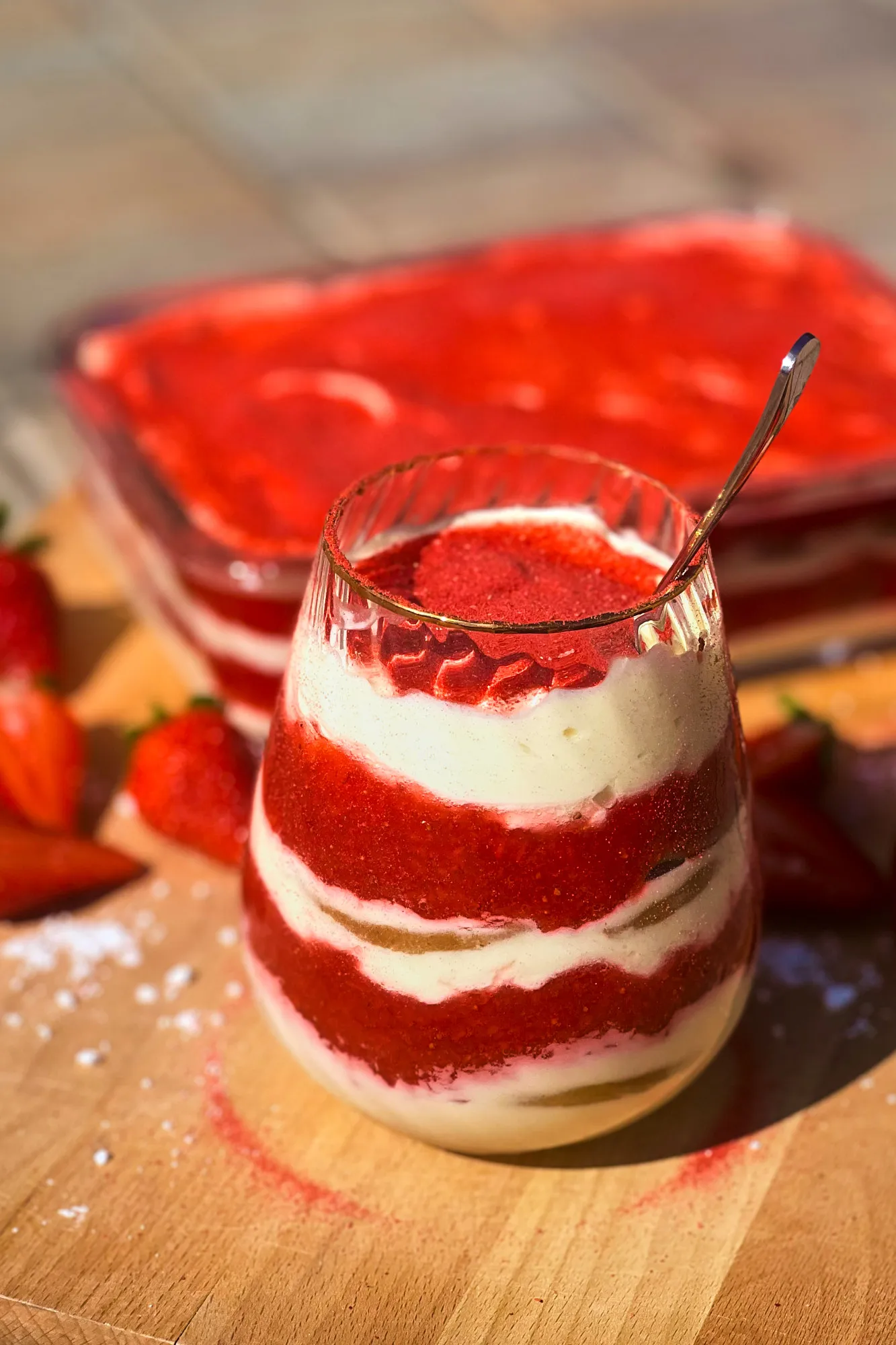 diétás epres tiramisu, eper