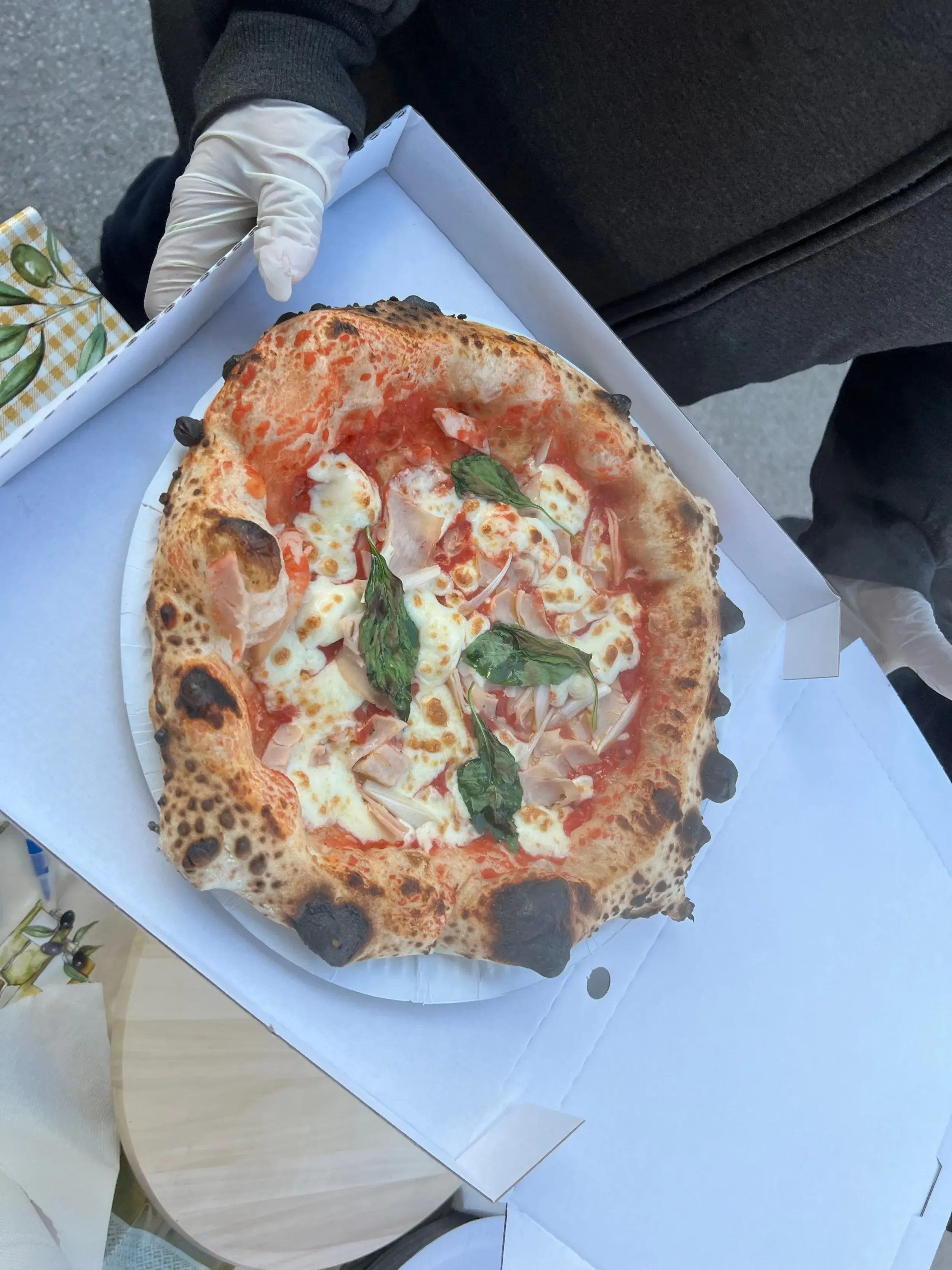 biga alapú pizza