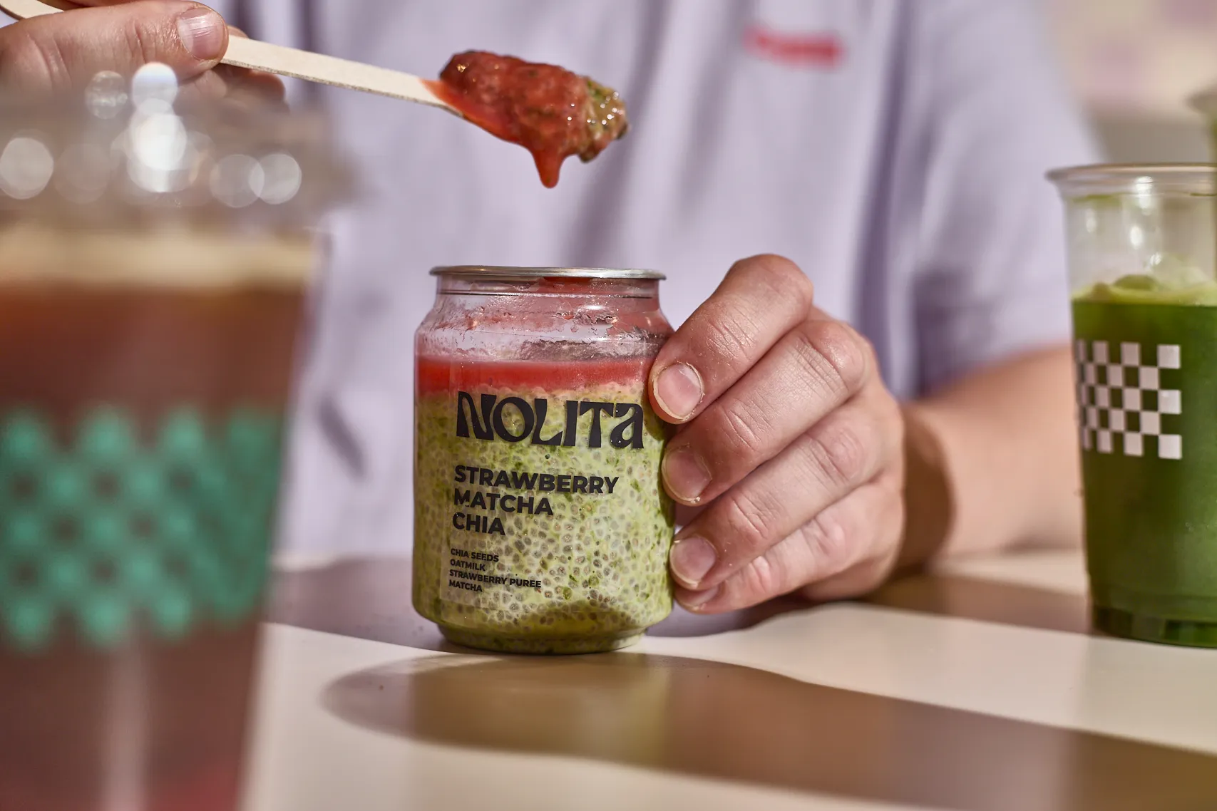 Epres-matchás overnight oats a Nolita kínálatából