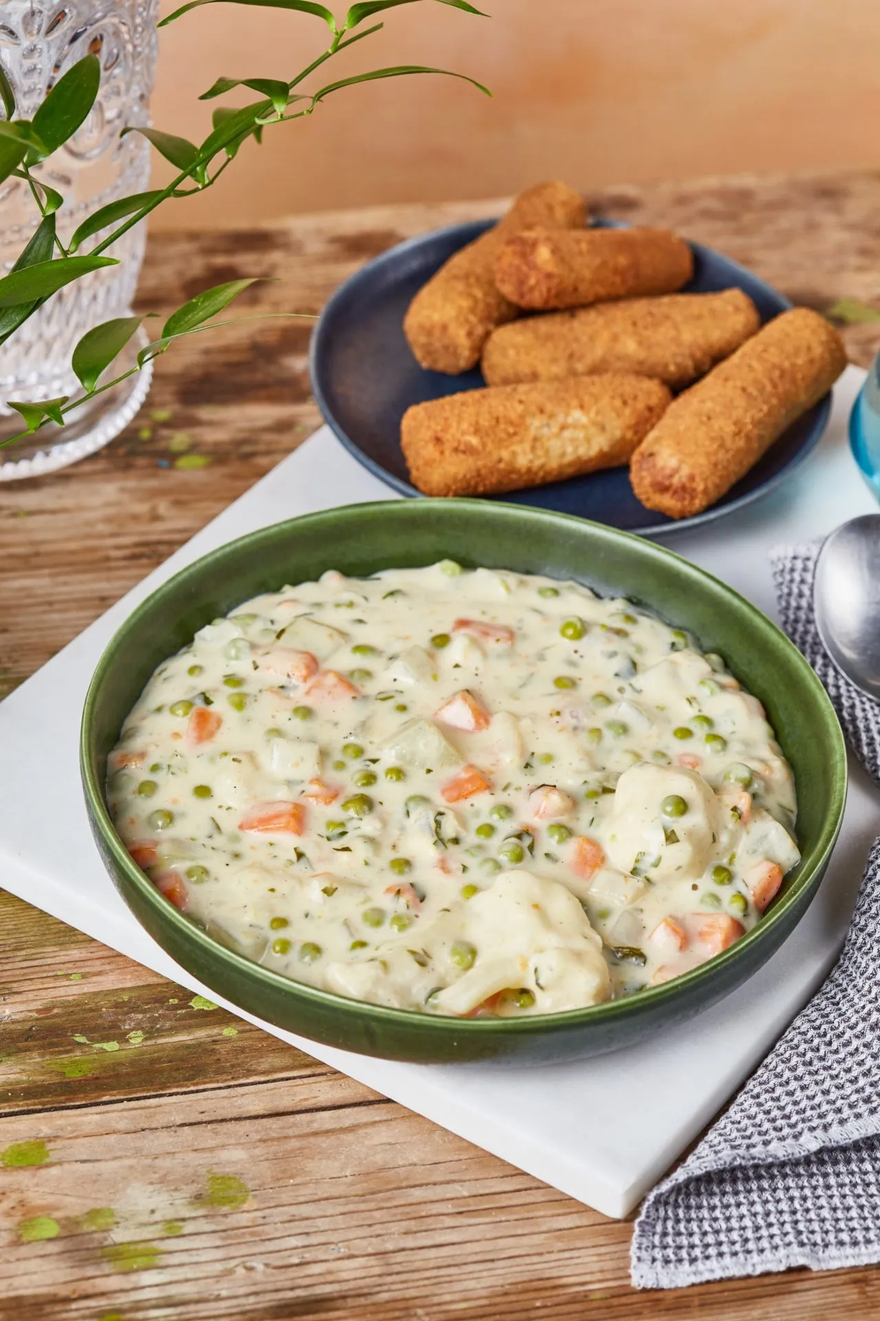 A klasszikus finomfőzelék tálalása