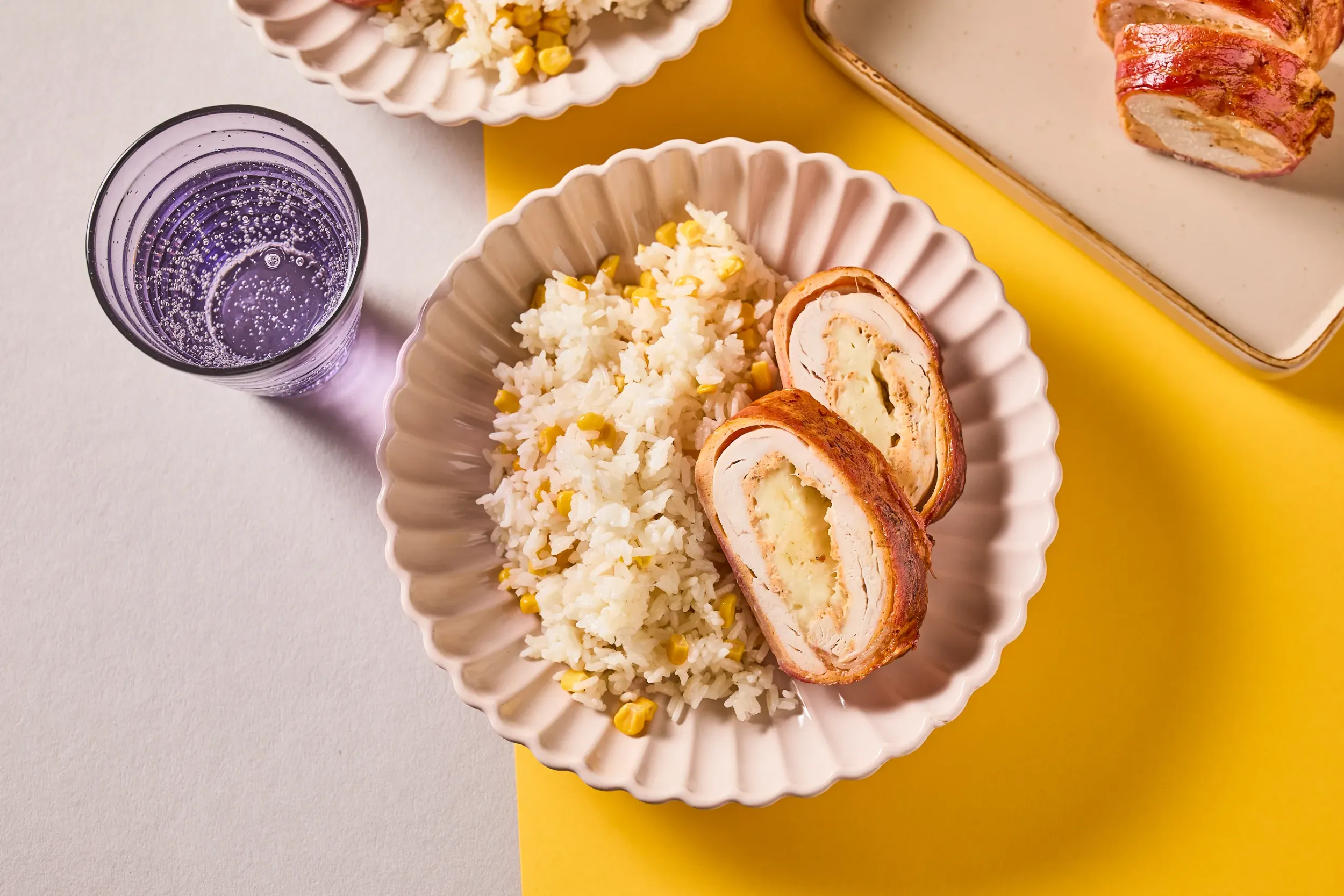 A legtutibb göngyölt csirkemell kukoricás rizzsel