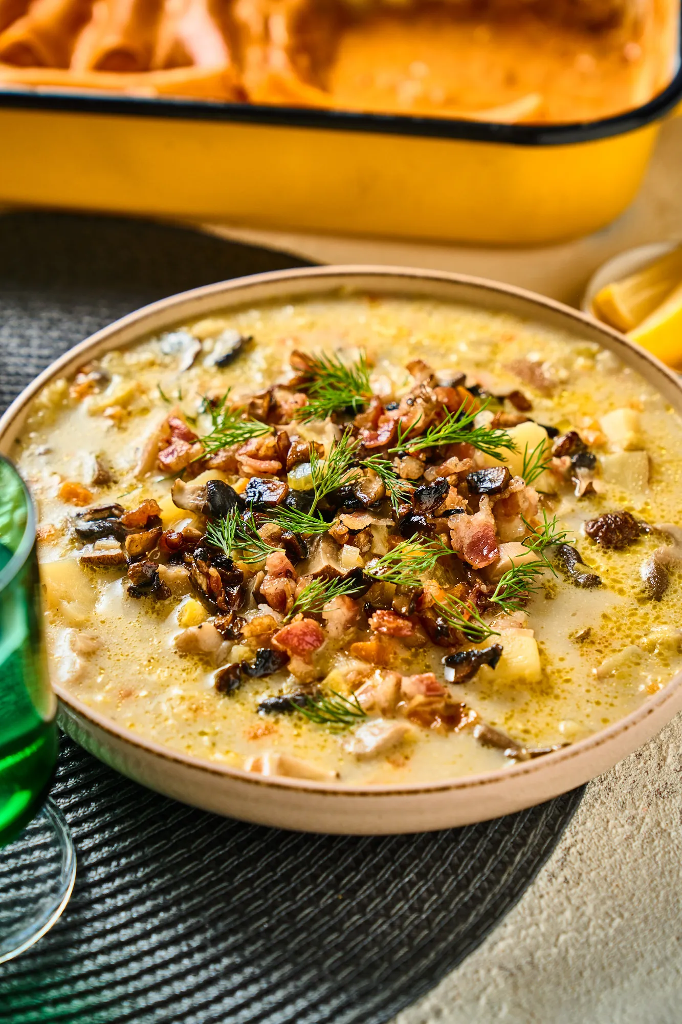 Gombás-zöldséges chowder