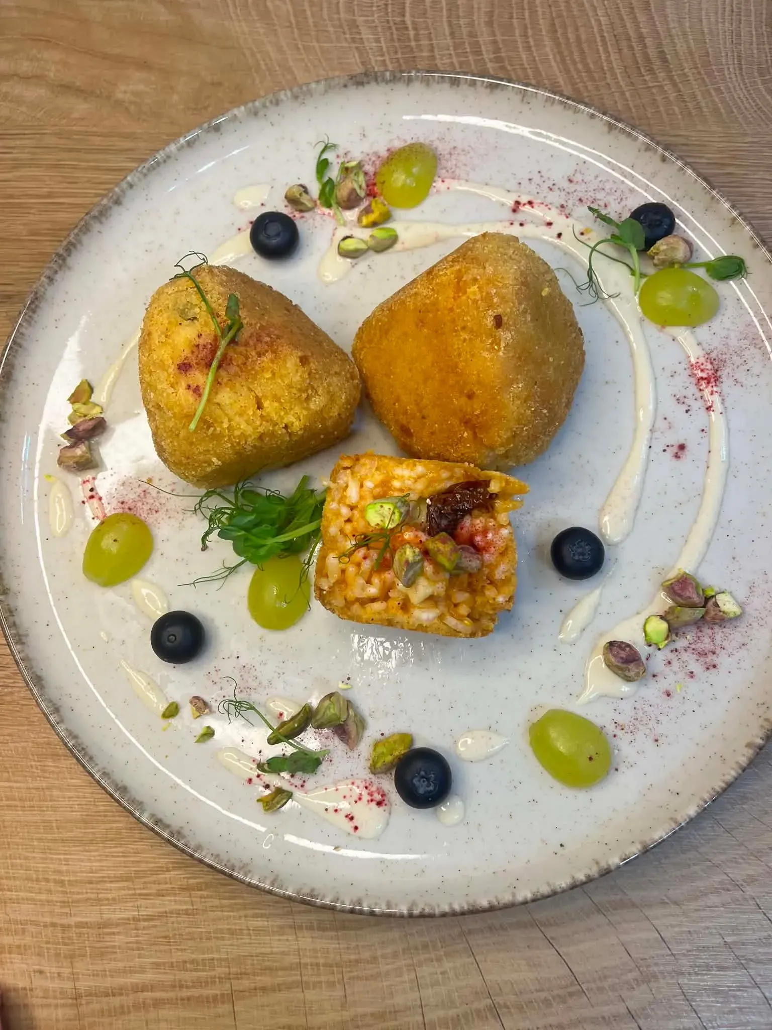 vegán arancini