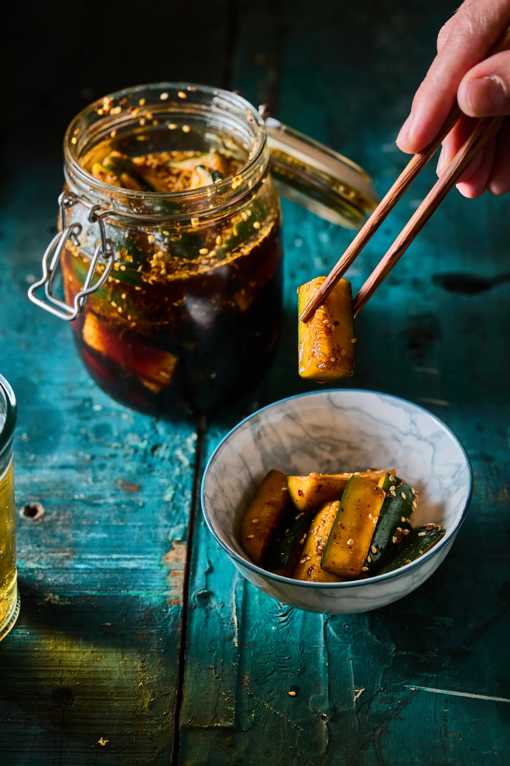 Ázsiai savanyú cukkini