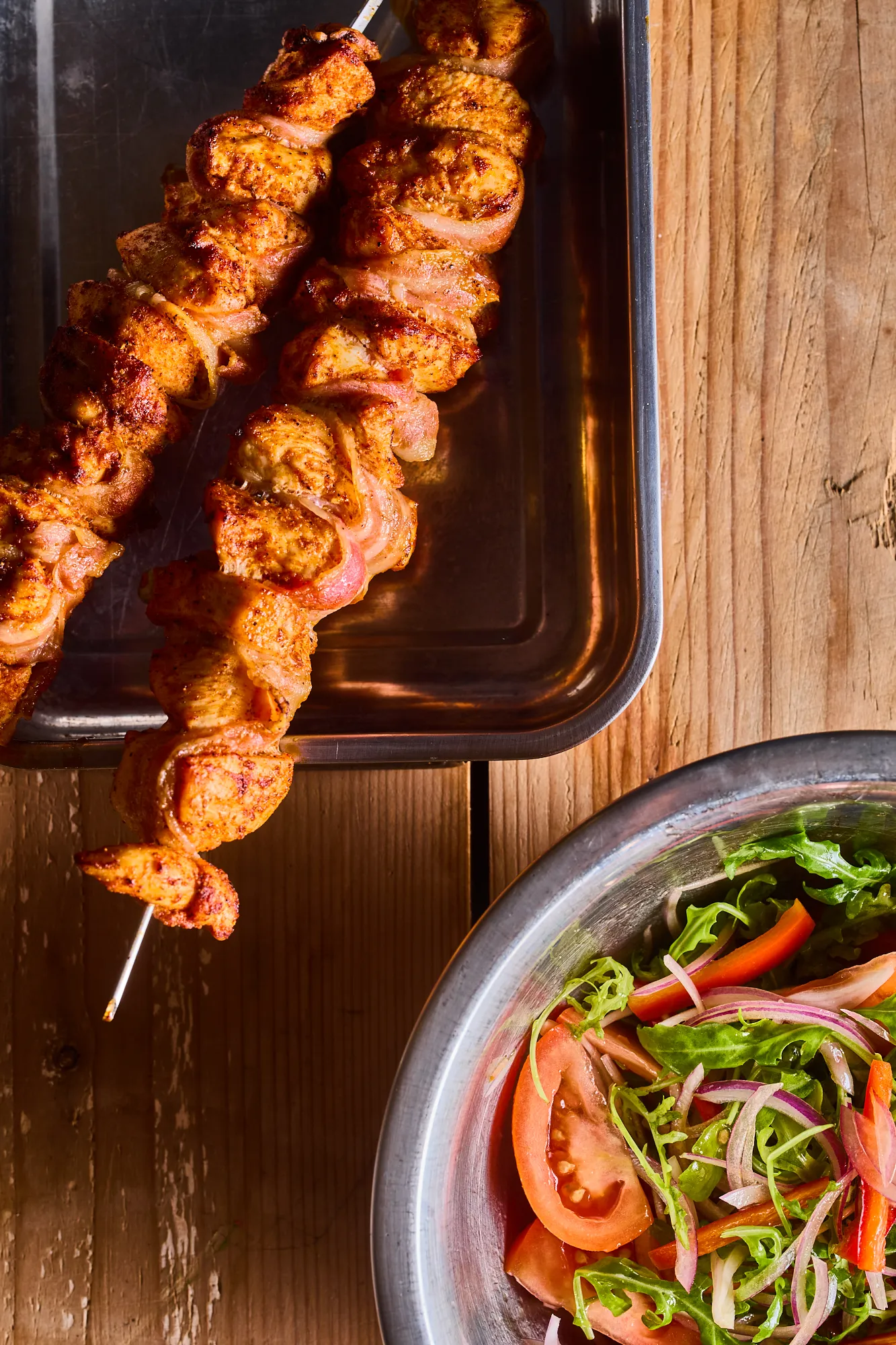 Baconös csirkenyárs