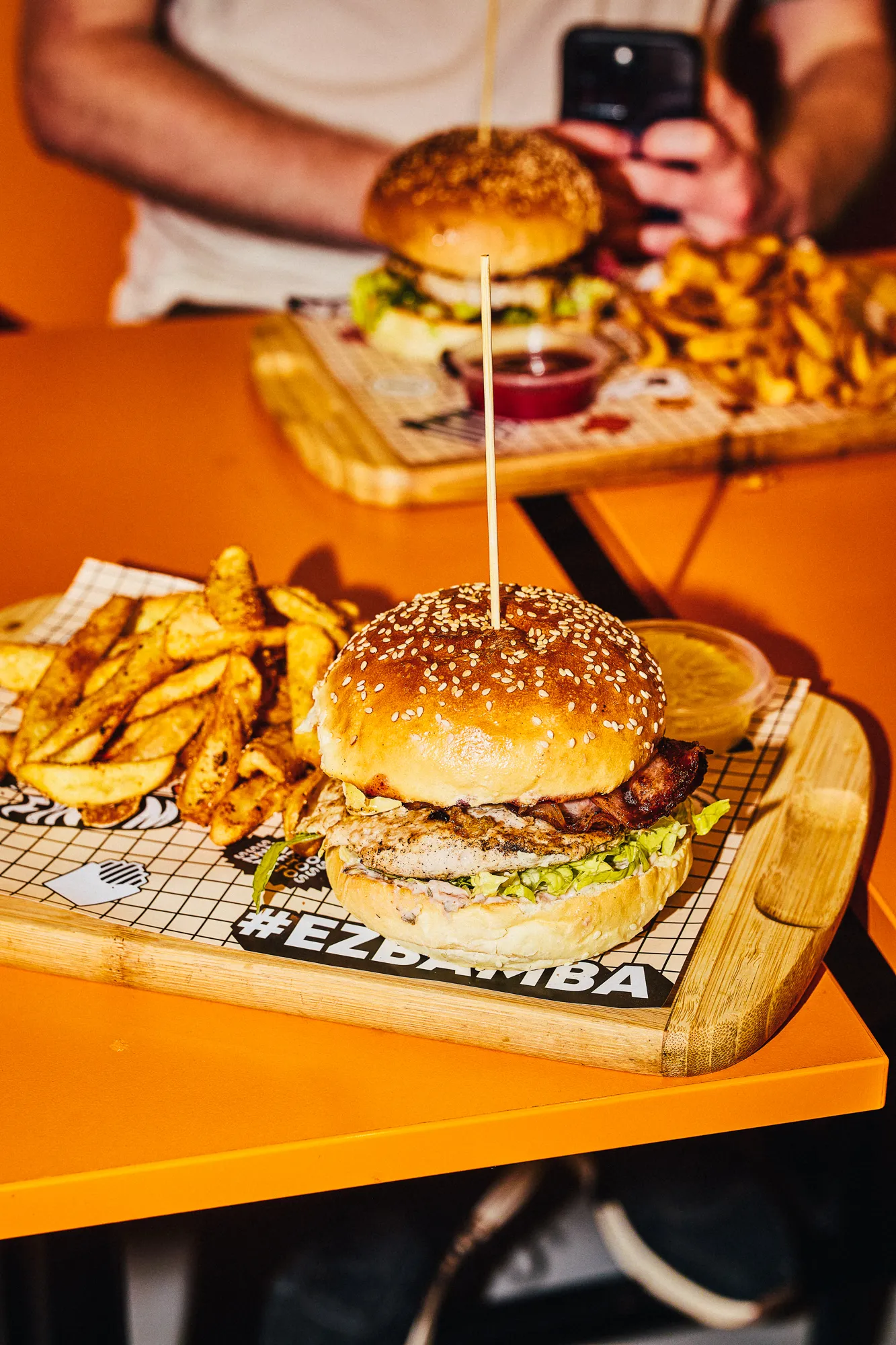 A Bamba Pulyka Burger menüben
