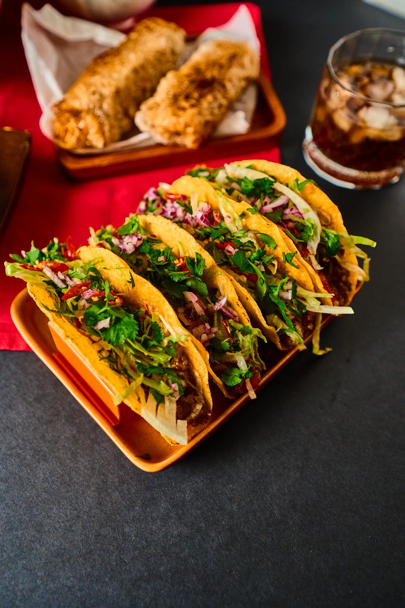 Édes chilis marhás taco