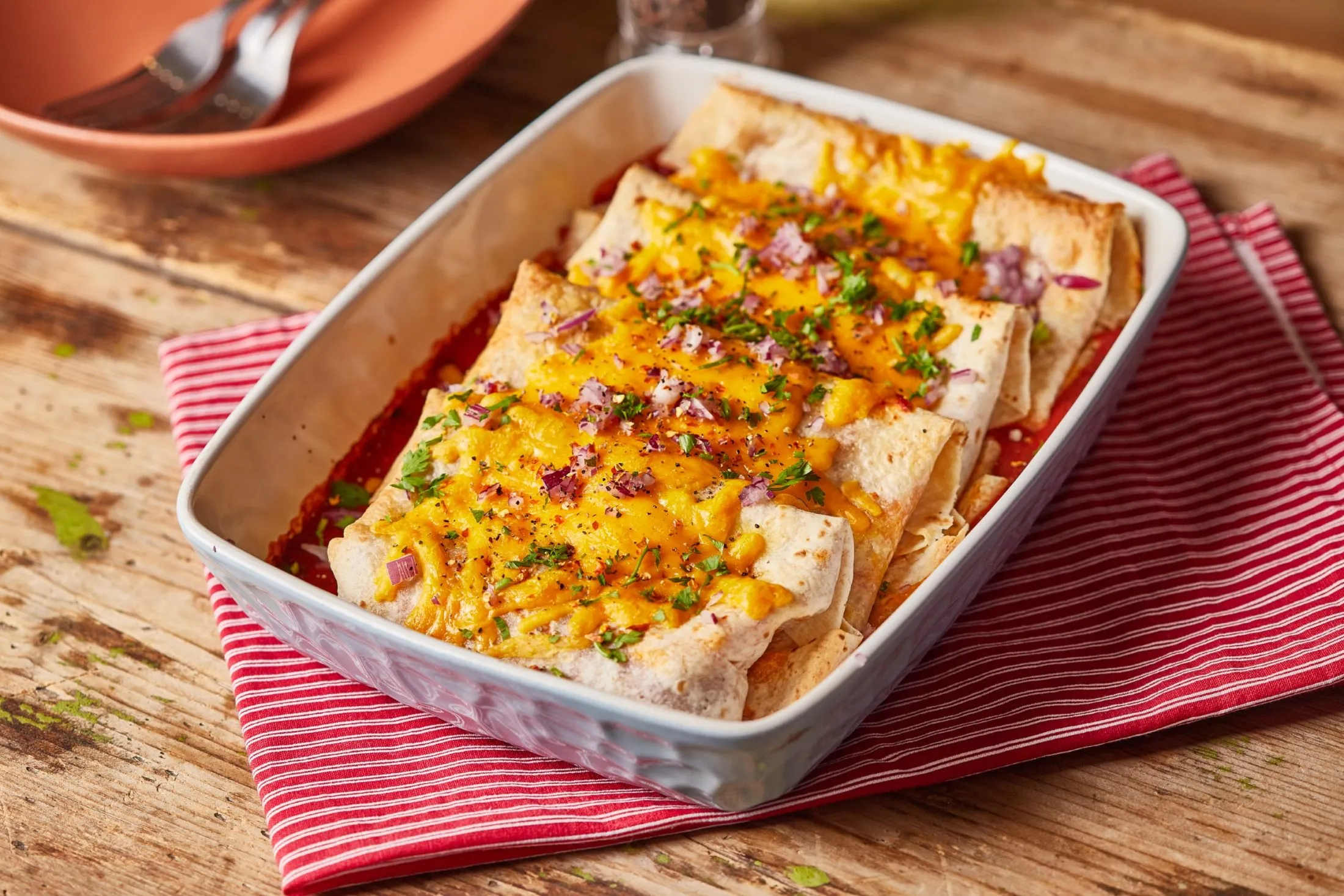 besütött tepsis burrito