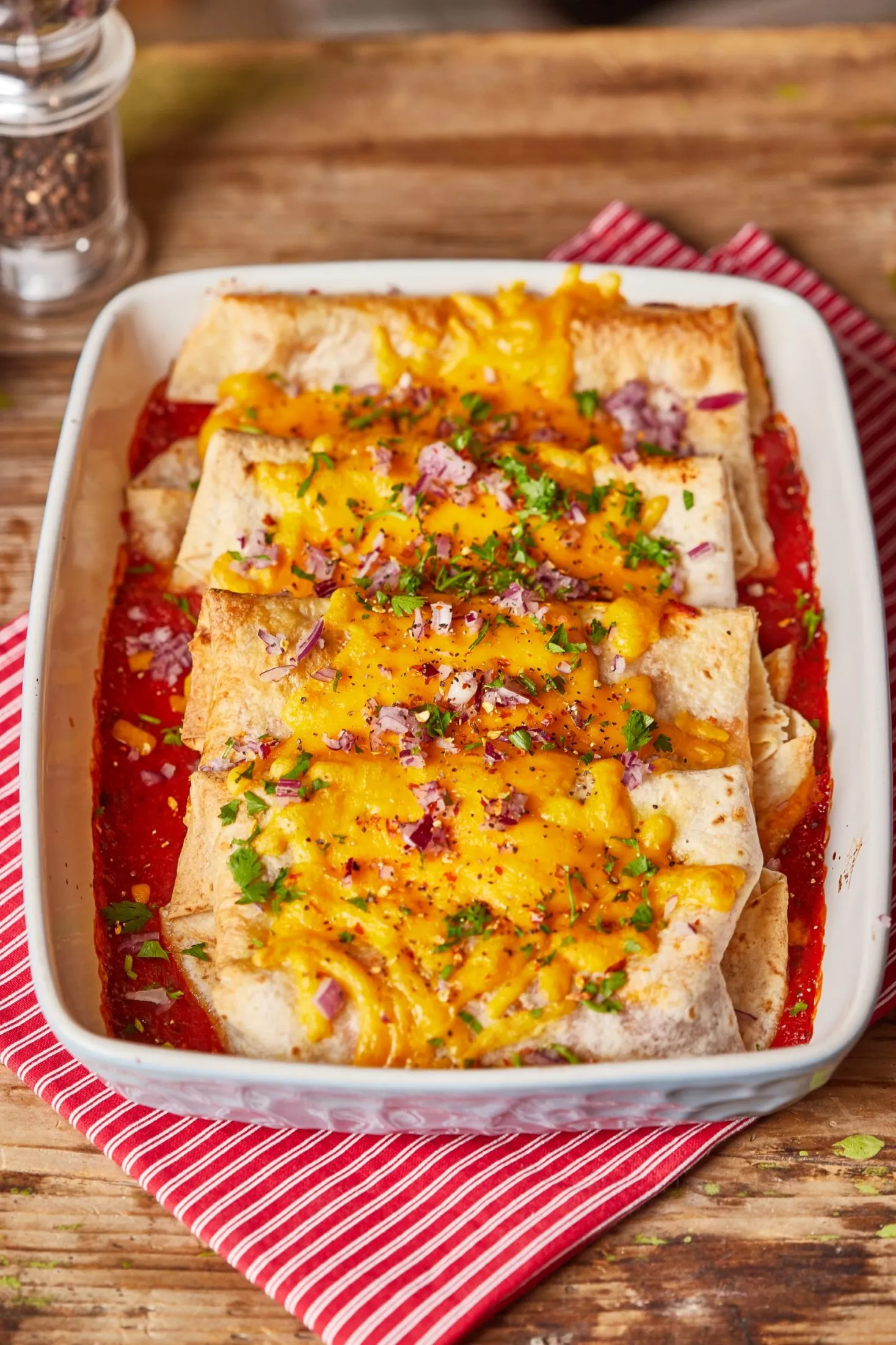 besütött tepsis burrito