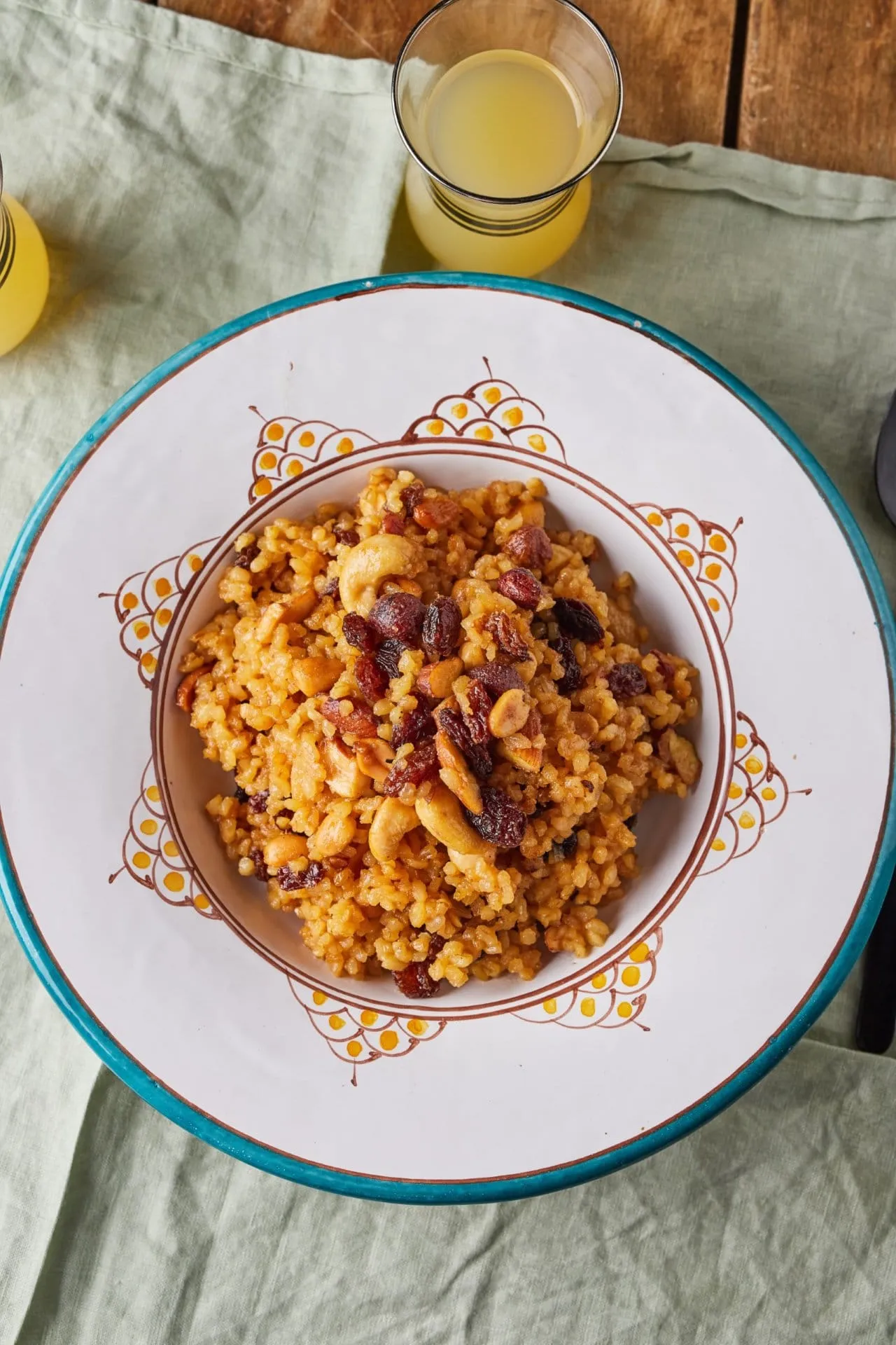 Bulgur pongal diákcsemegével