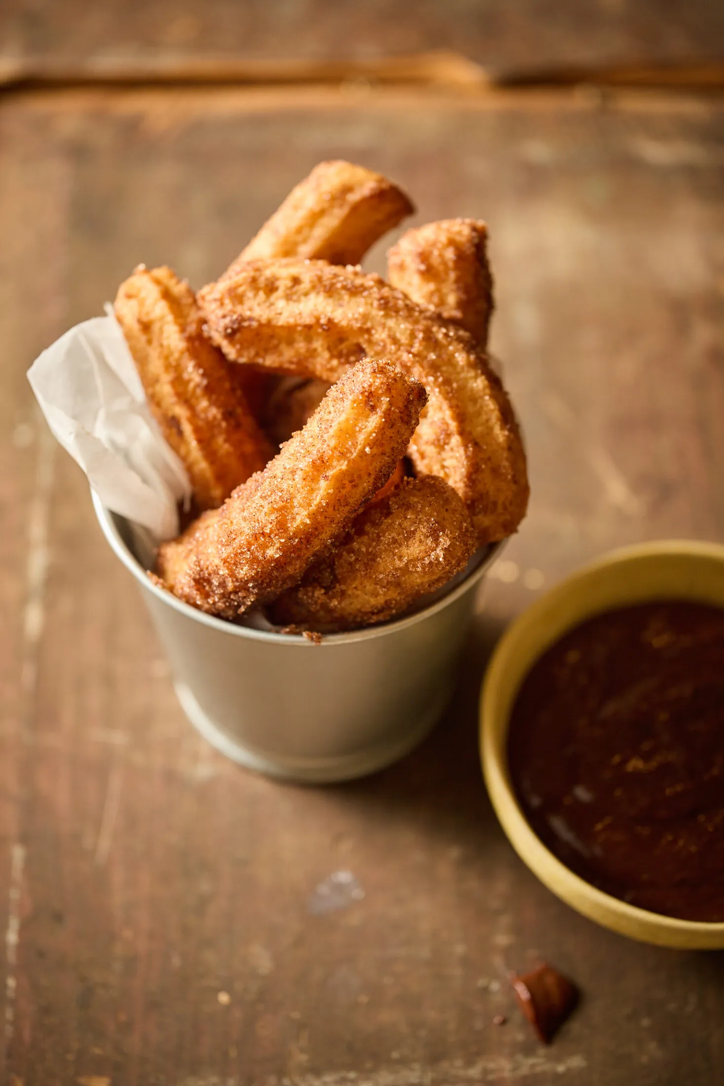 Churros csokiöntettel recept