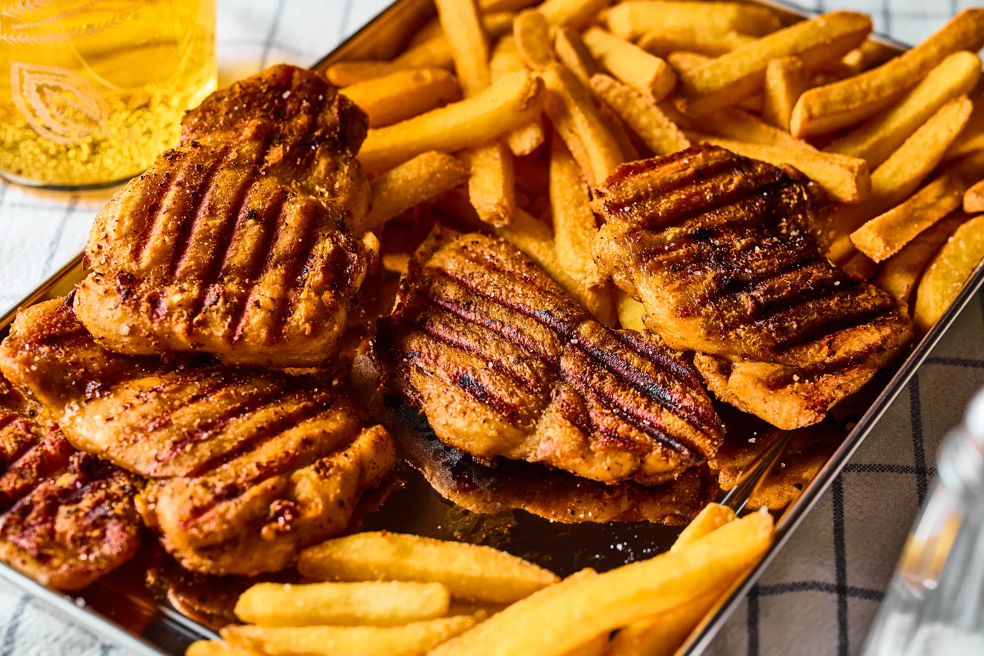 Csirkecomb kontakt grillben