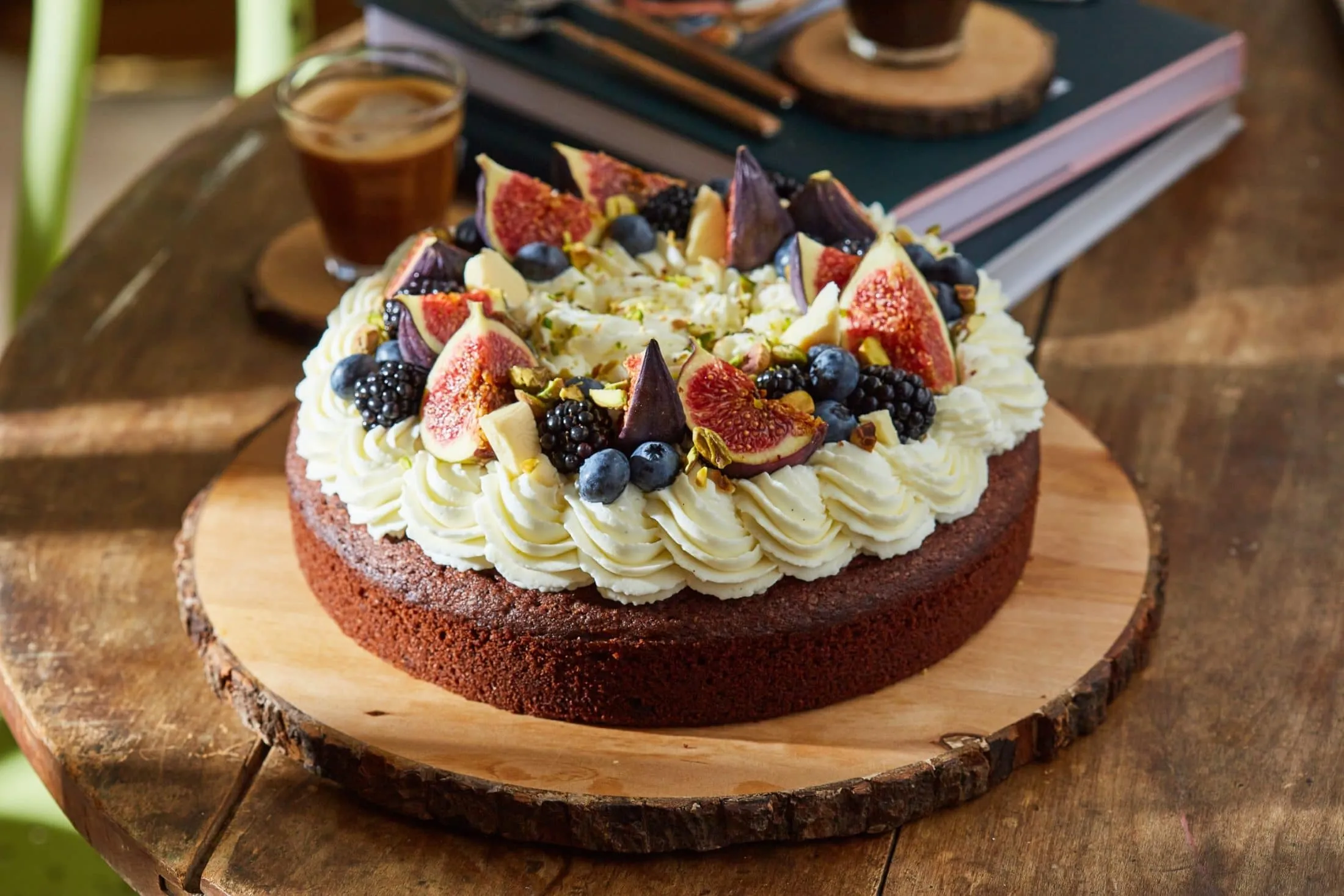 csokis fügetorta, desszertek