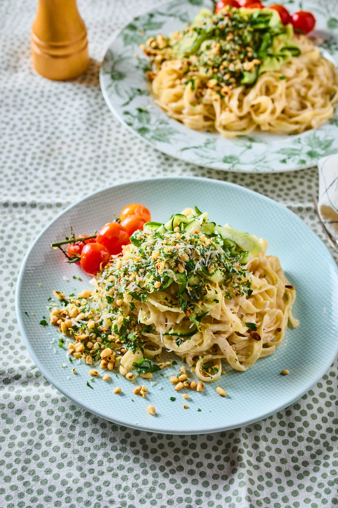 Cukkinis tészta krémes mascarponemártással