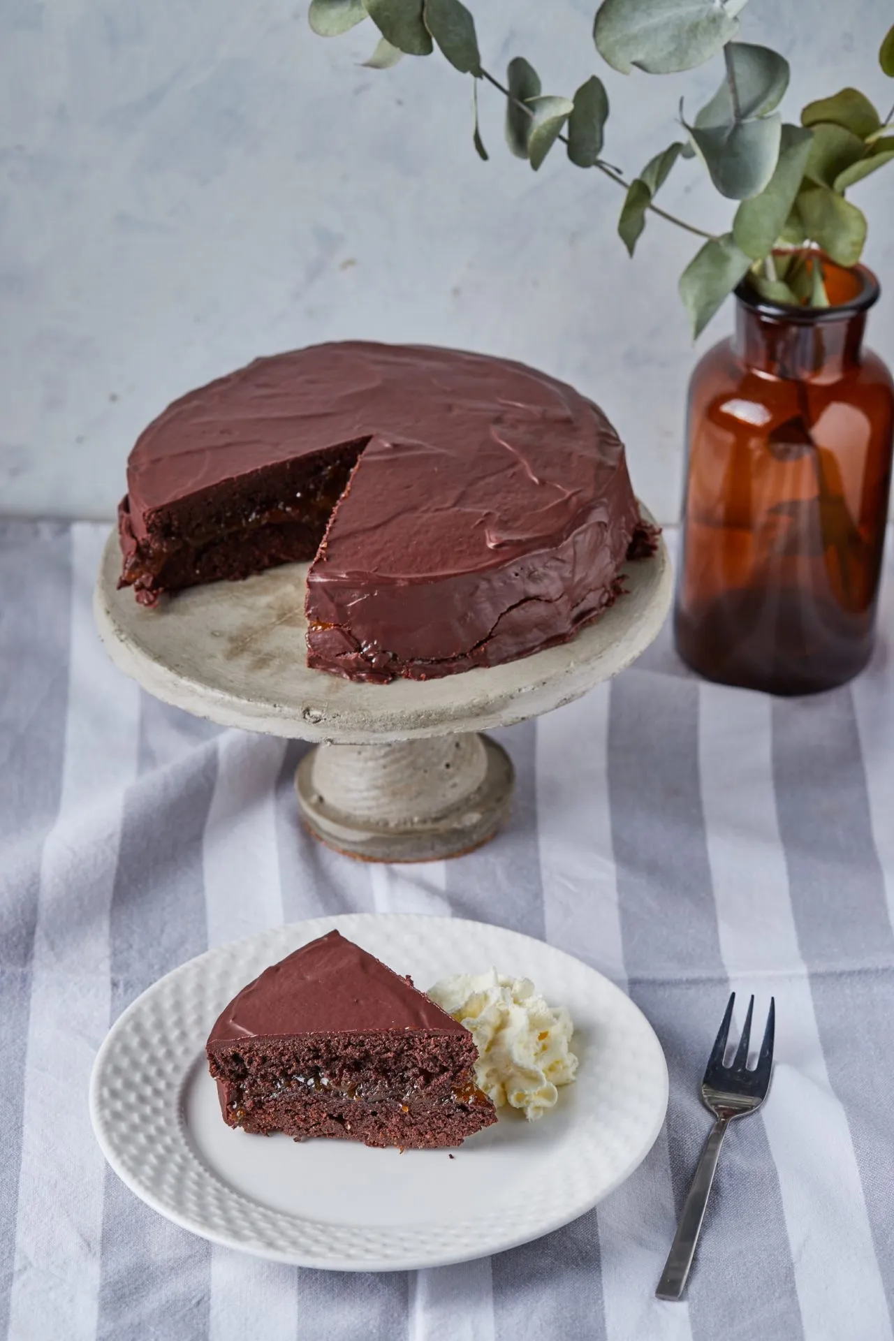 Cukormentes Sacher-torta