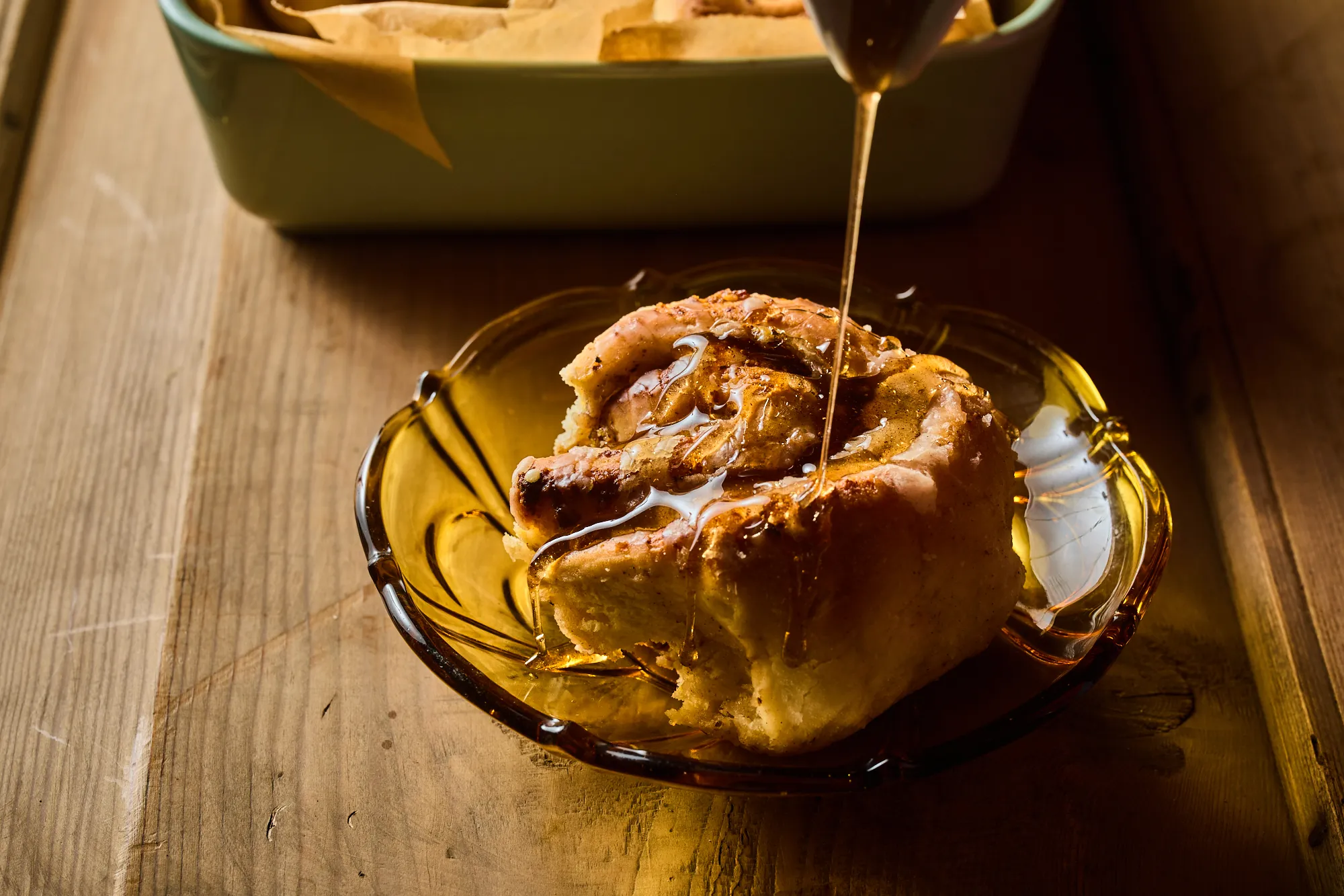 Diós-narancsos csiga mázzal leöntve