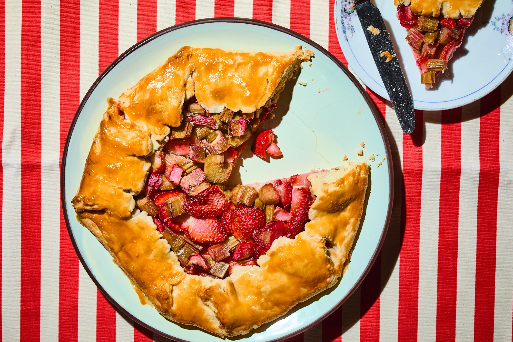 Epres-rebarbarás galette