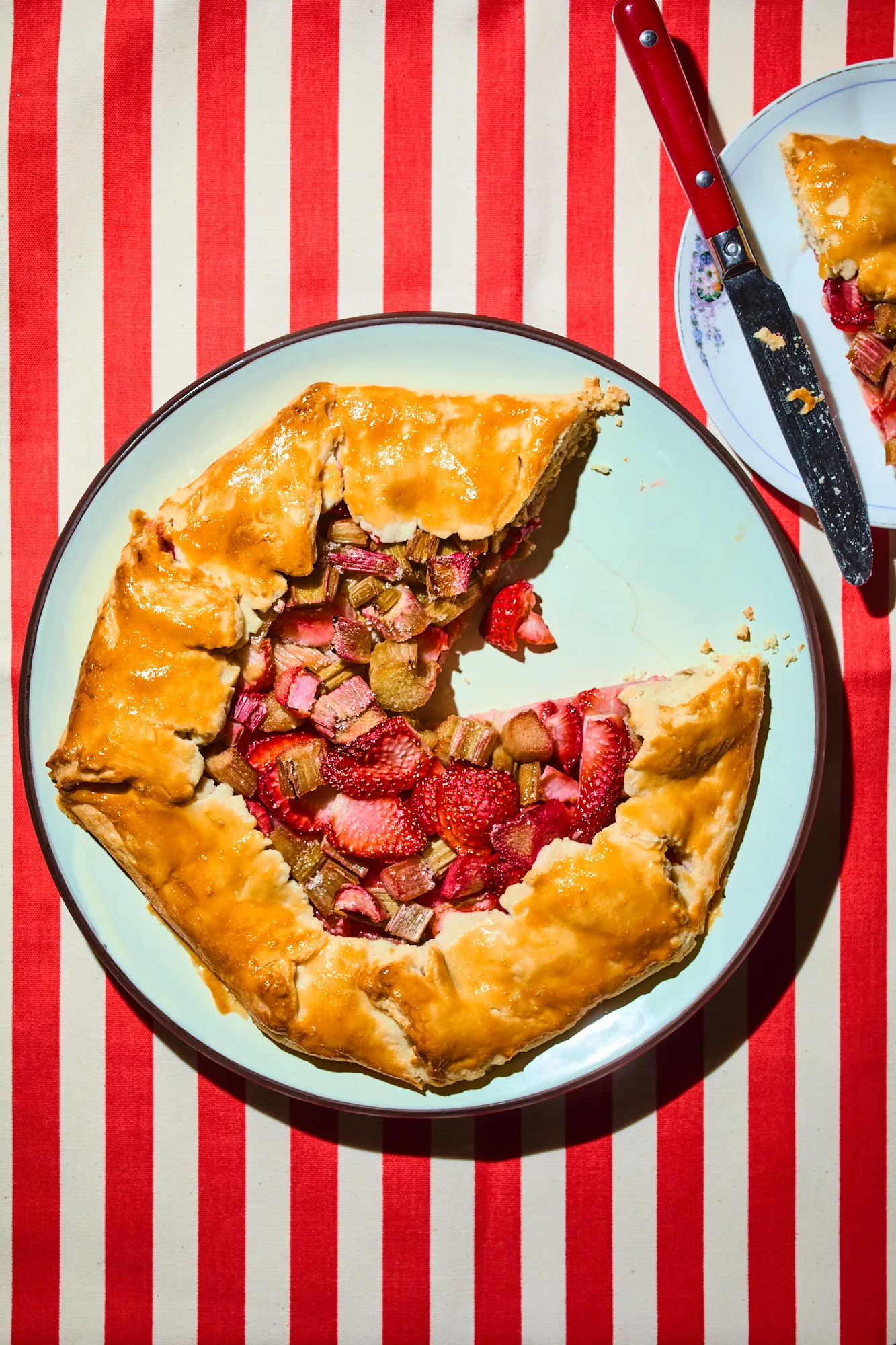 Epres-rebarbarás galette