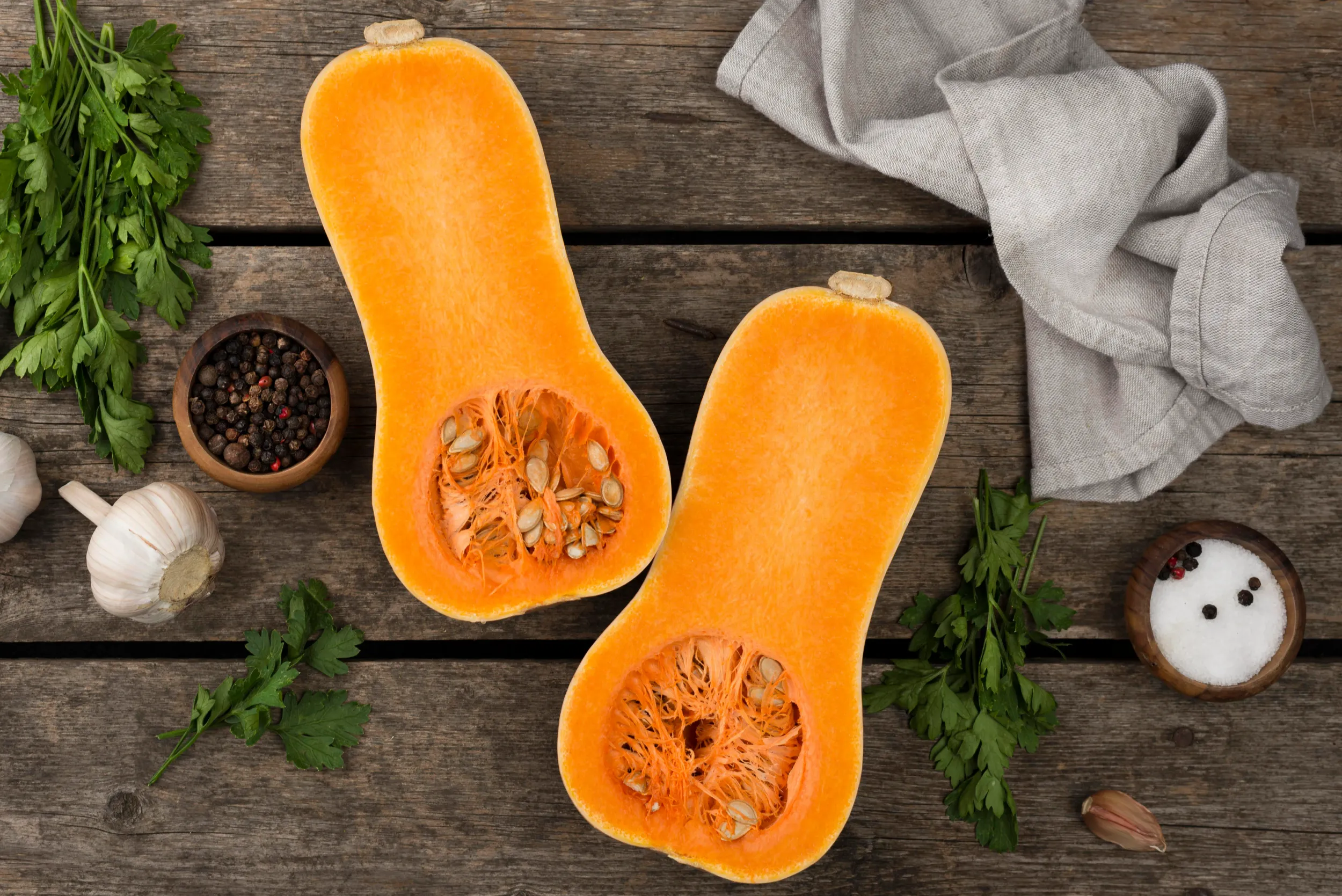 flat-lay-halved-pumpkin-composition