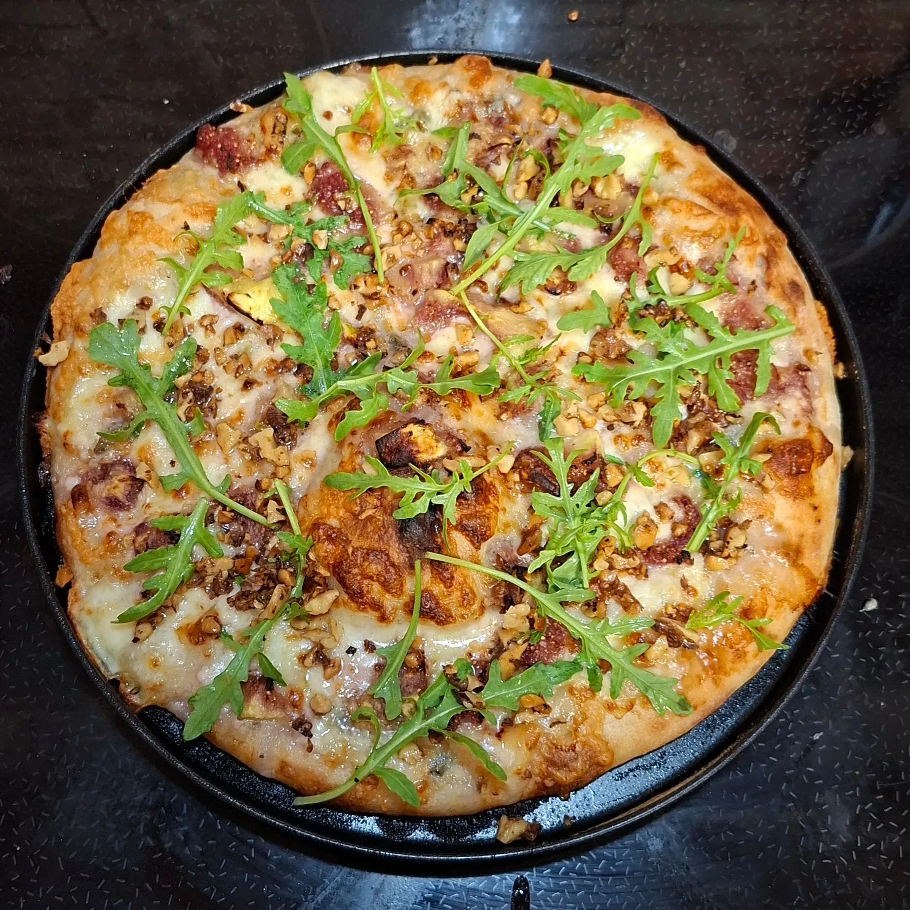 fügés-gorgonzolás pizza