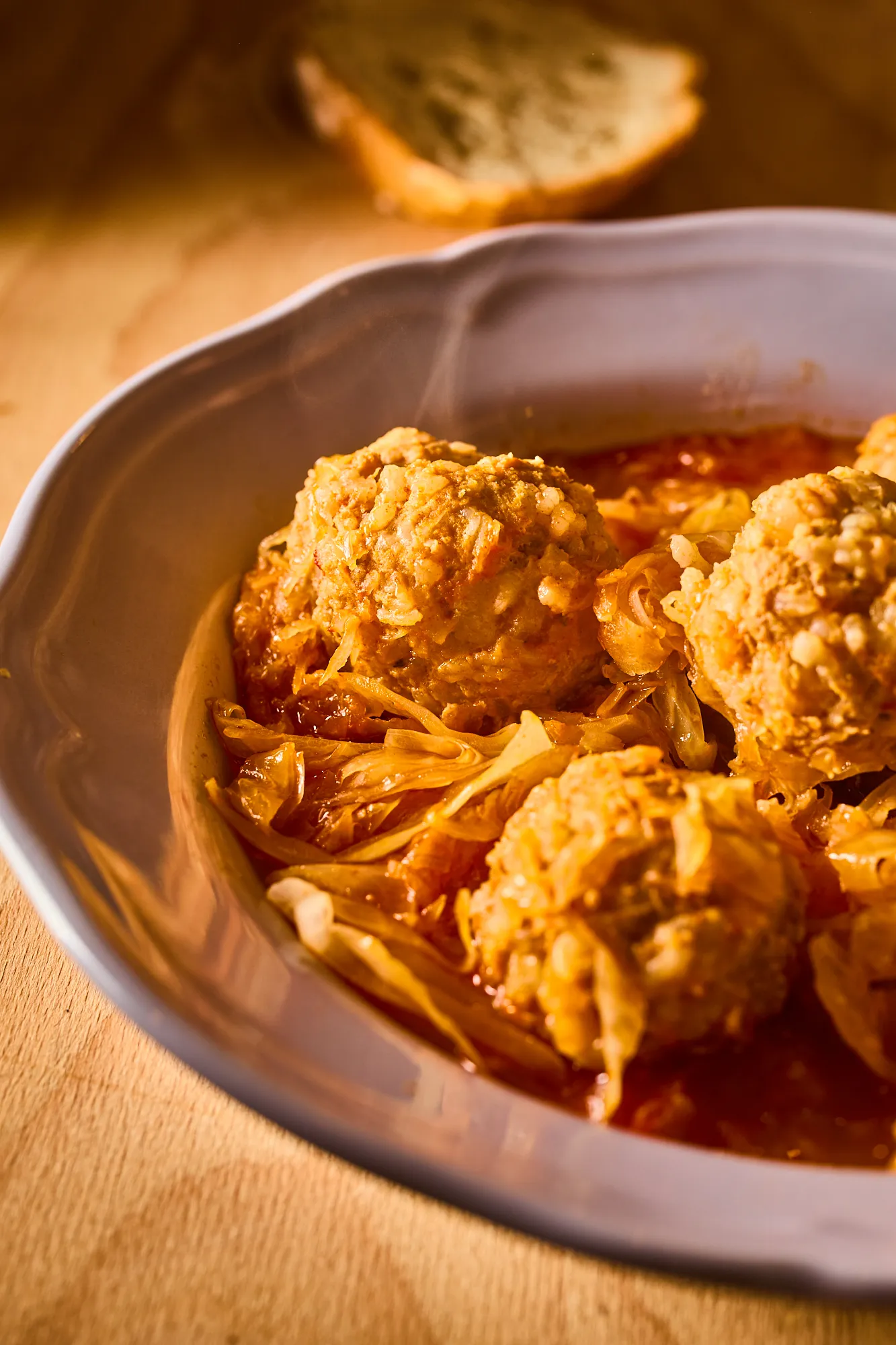 Gombócos töltött káposzta