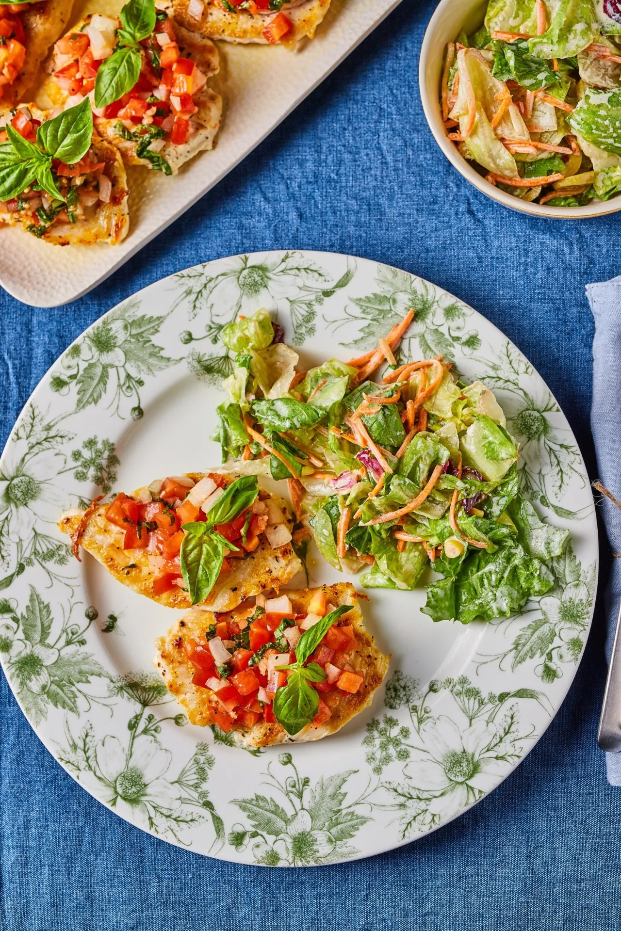 grillezett csirke-bruschetta