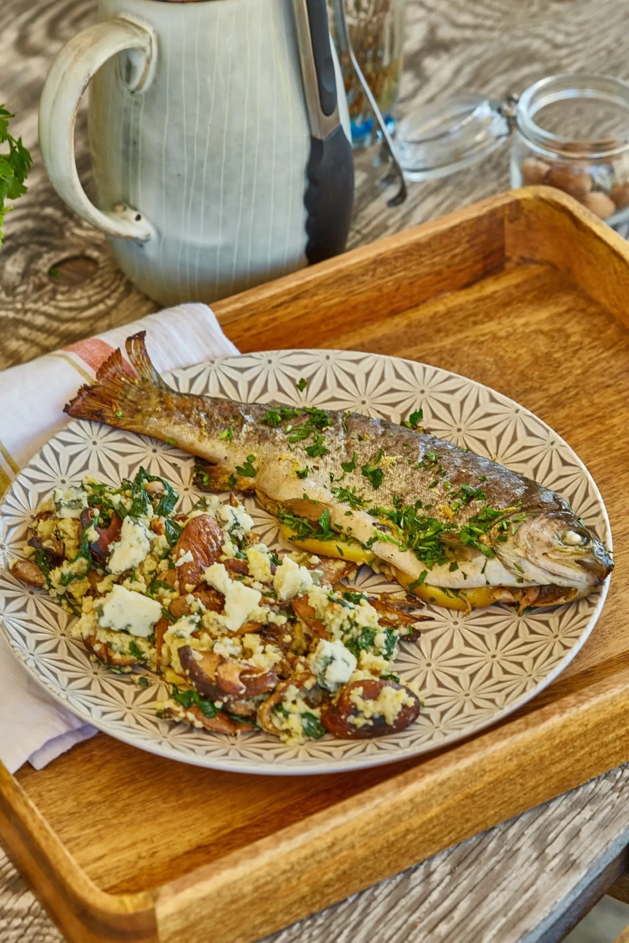 grillezett pisztráng