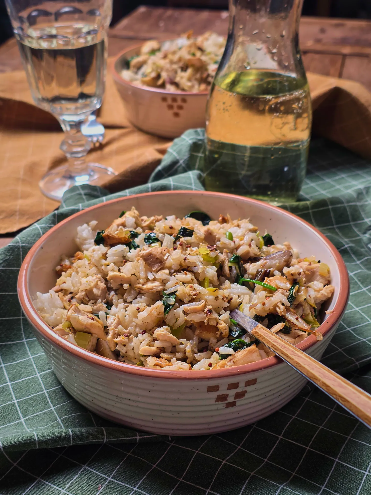 Hűtőürítő pirított rizs