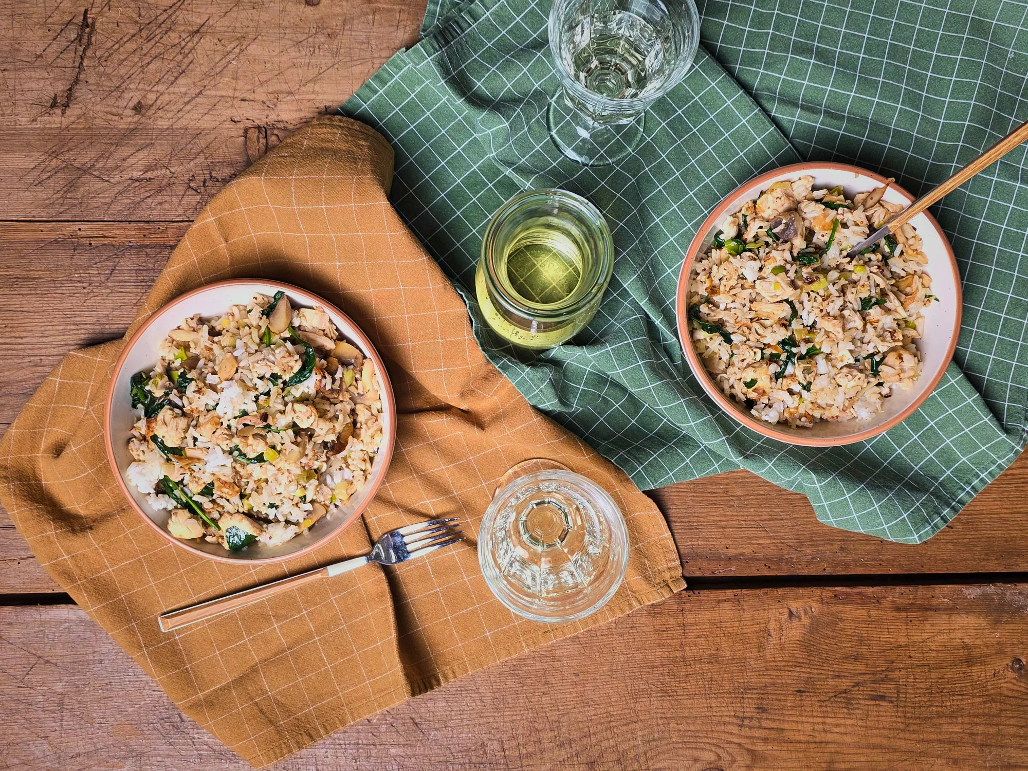 Hűtőürítő pirított rizs