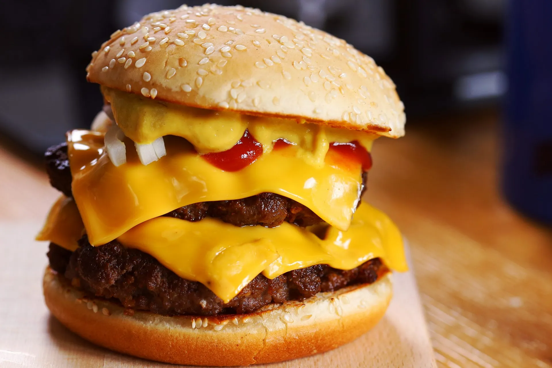 dupla sajtos hamburger
