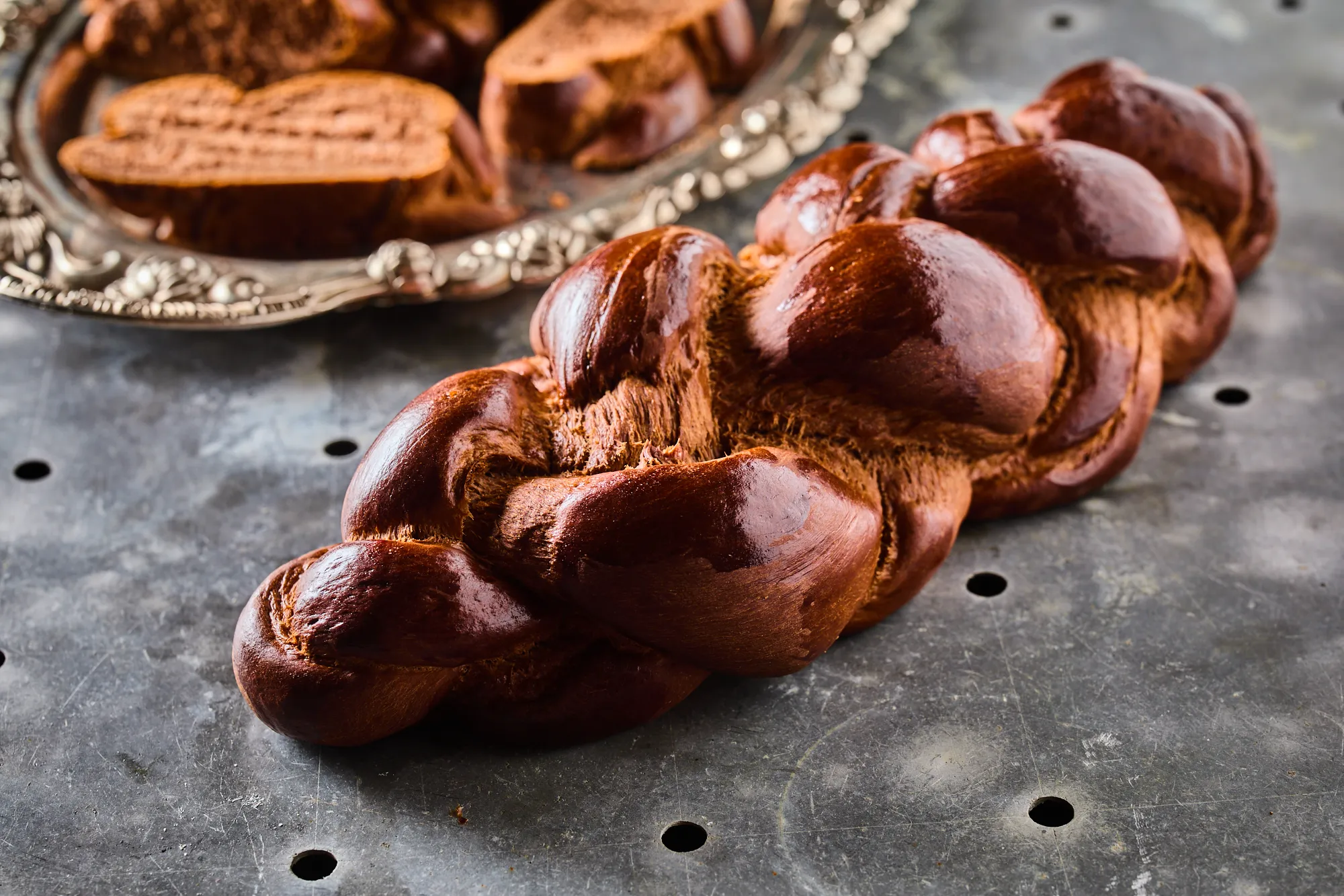 Kakaós fonott kalács