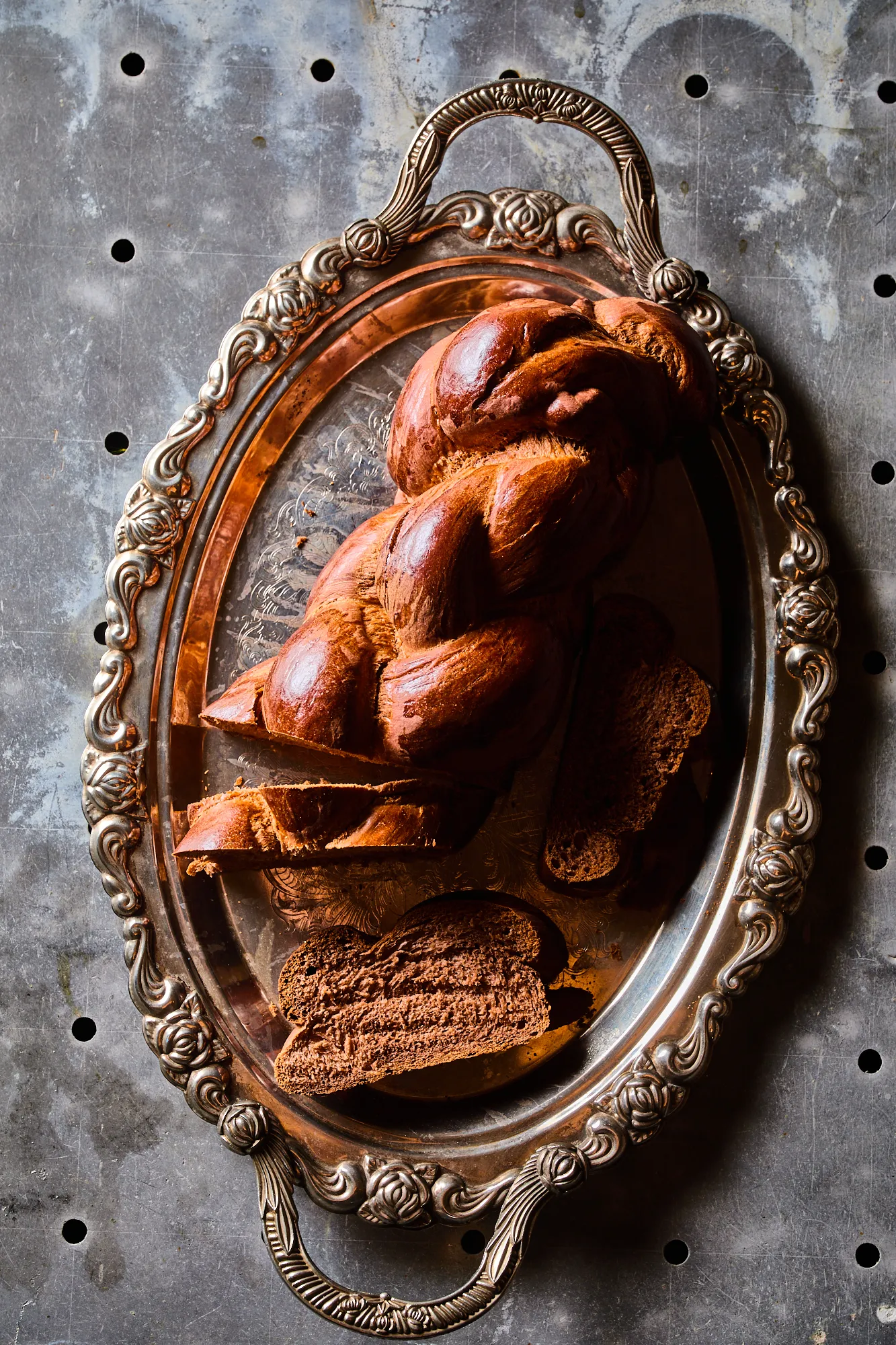 Kakaós fonott kalács