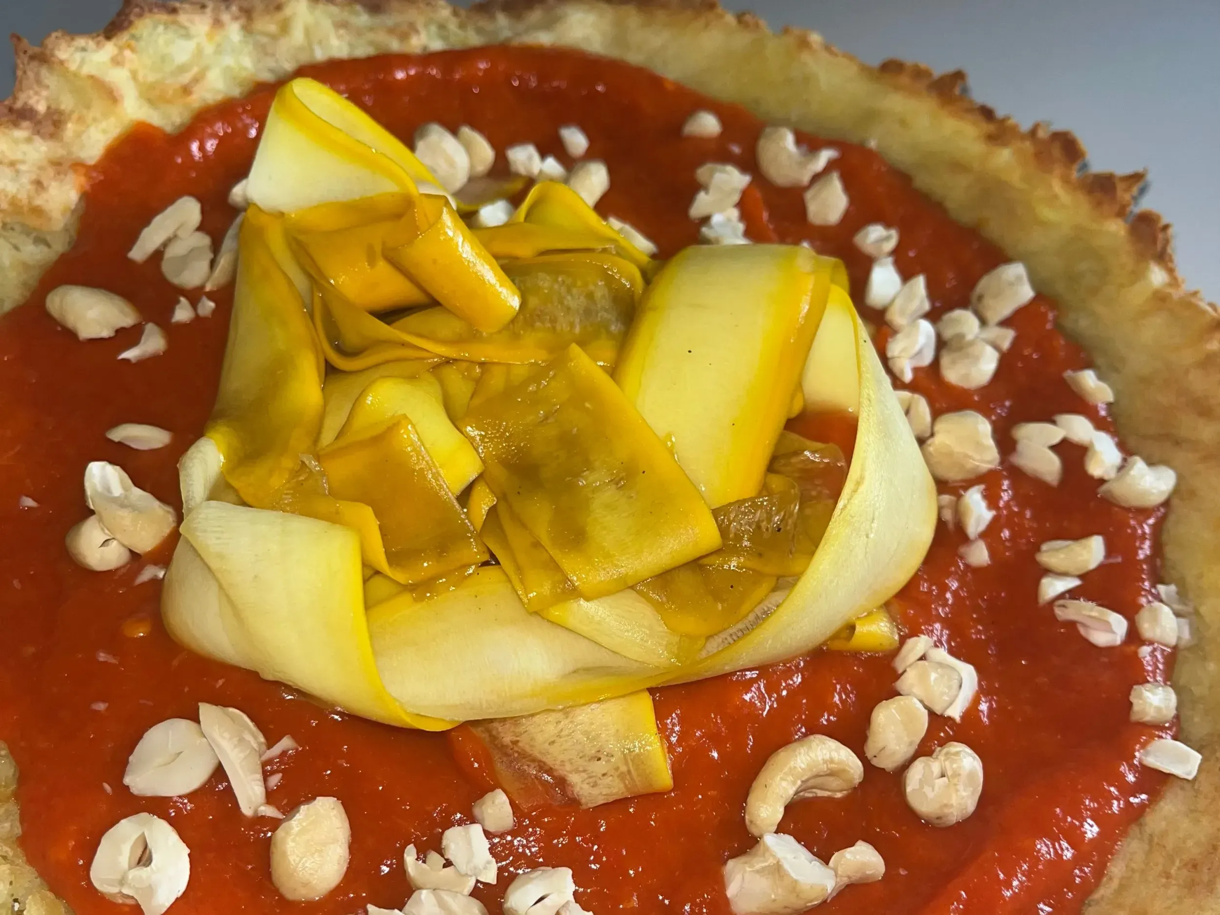 kápiakrémes krumplis pite savanyított cukkinivel