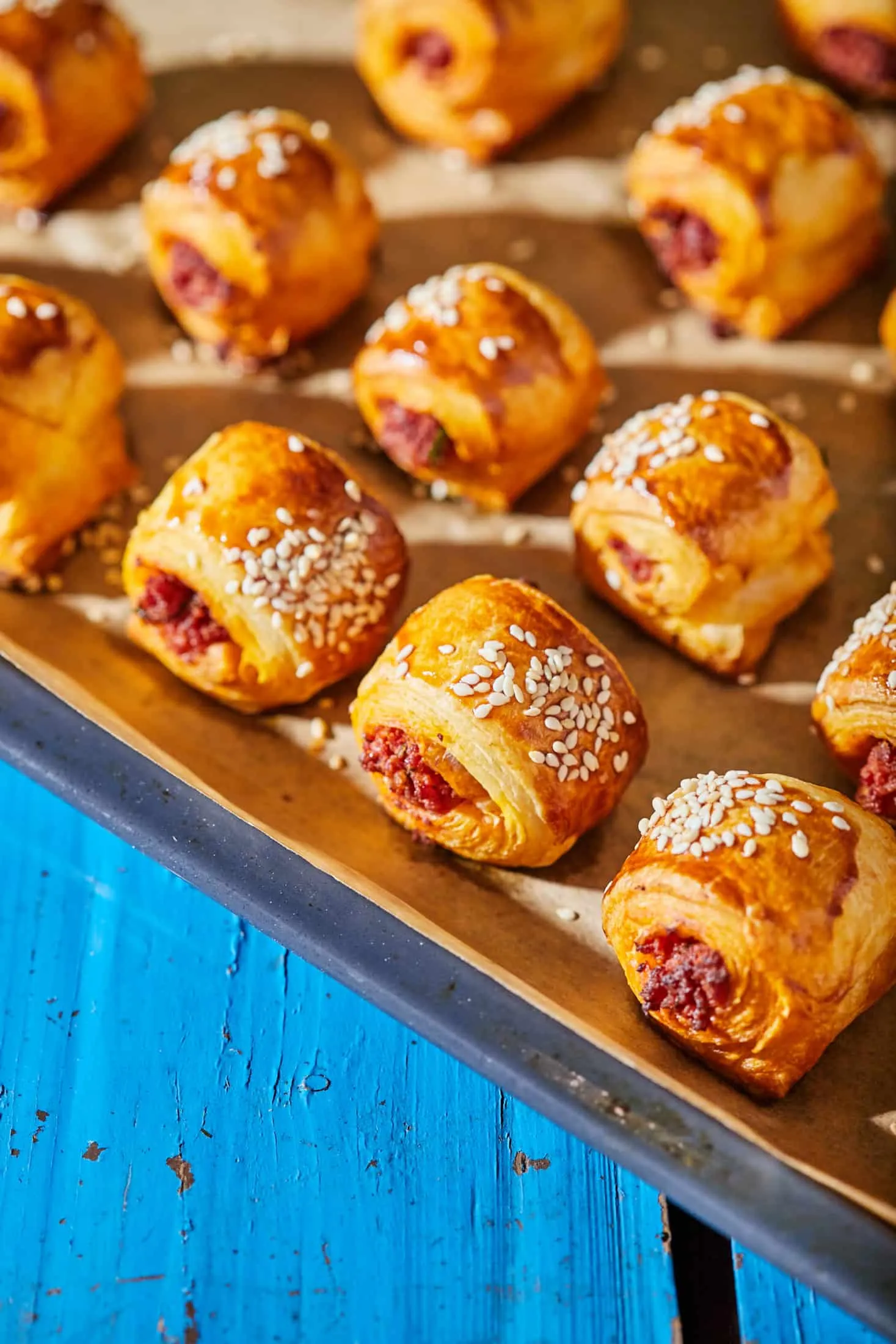 kolbászkrémes tekercsek