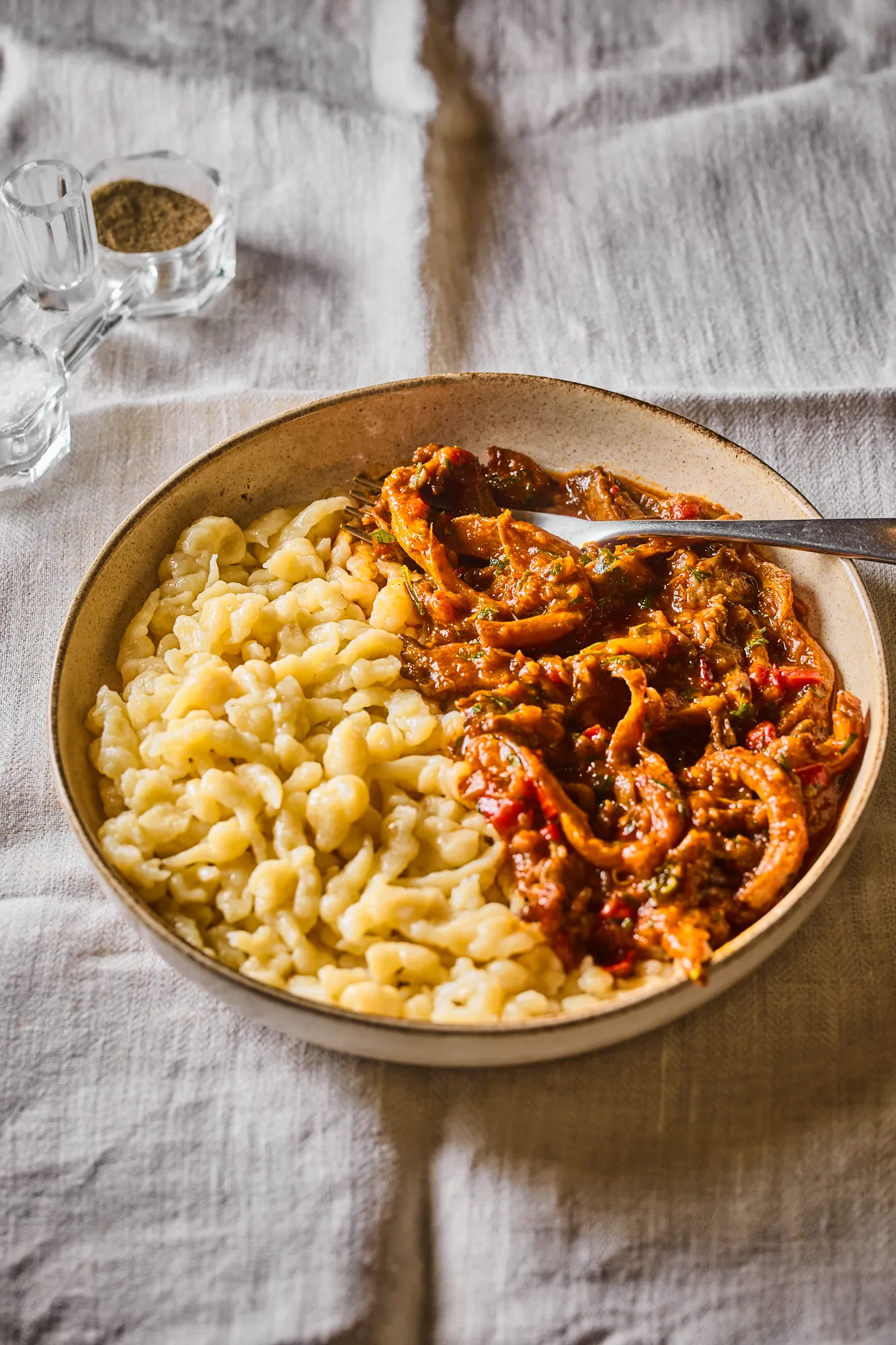 Laskagomba pörkölt